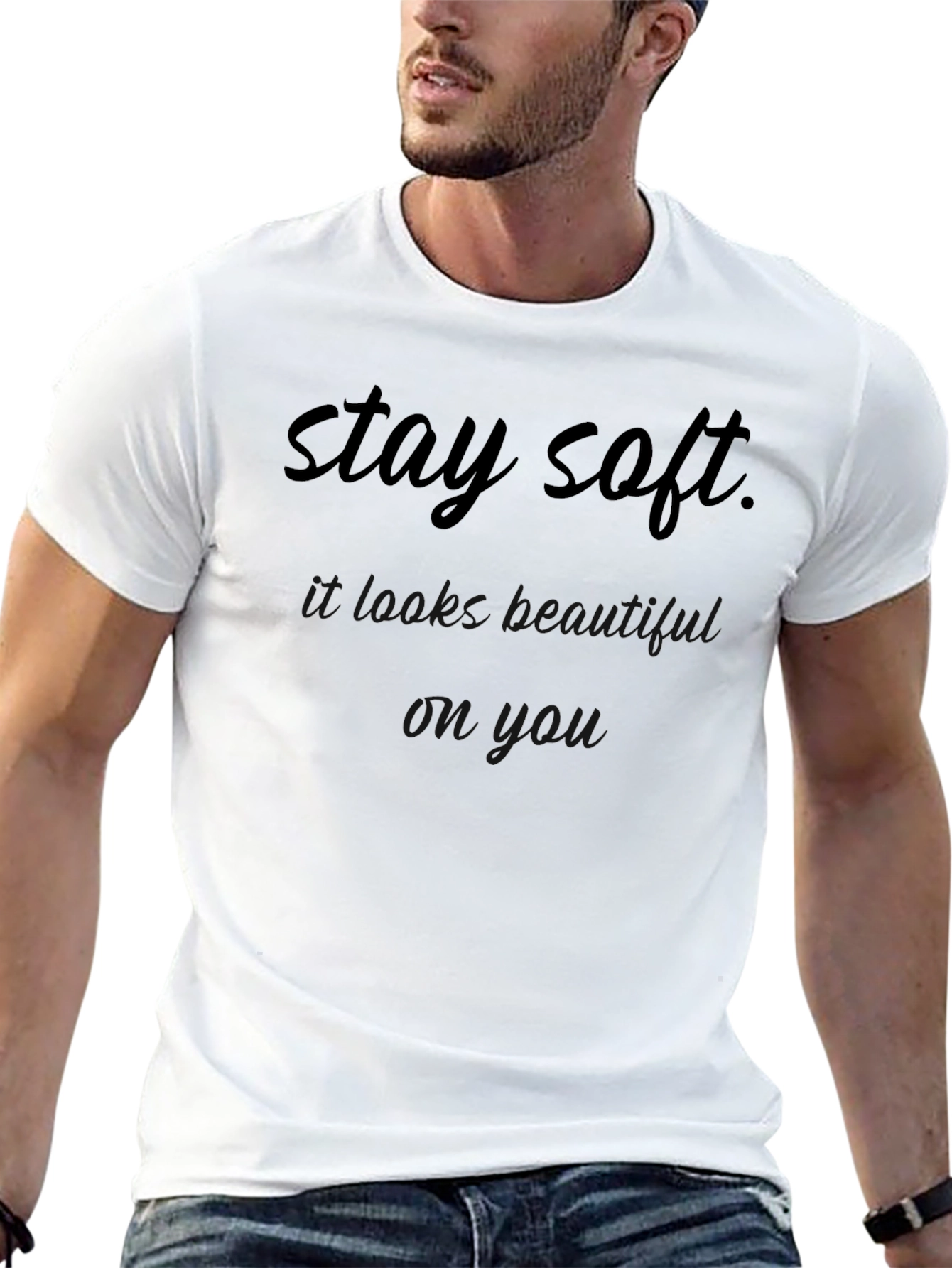 Stay Soft Graphic Print T-Shirt