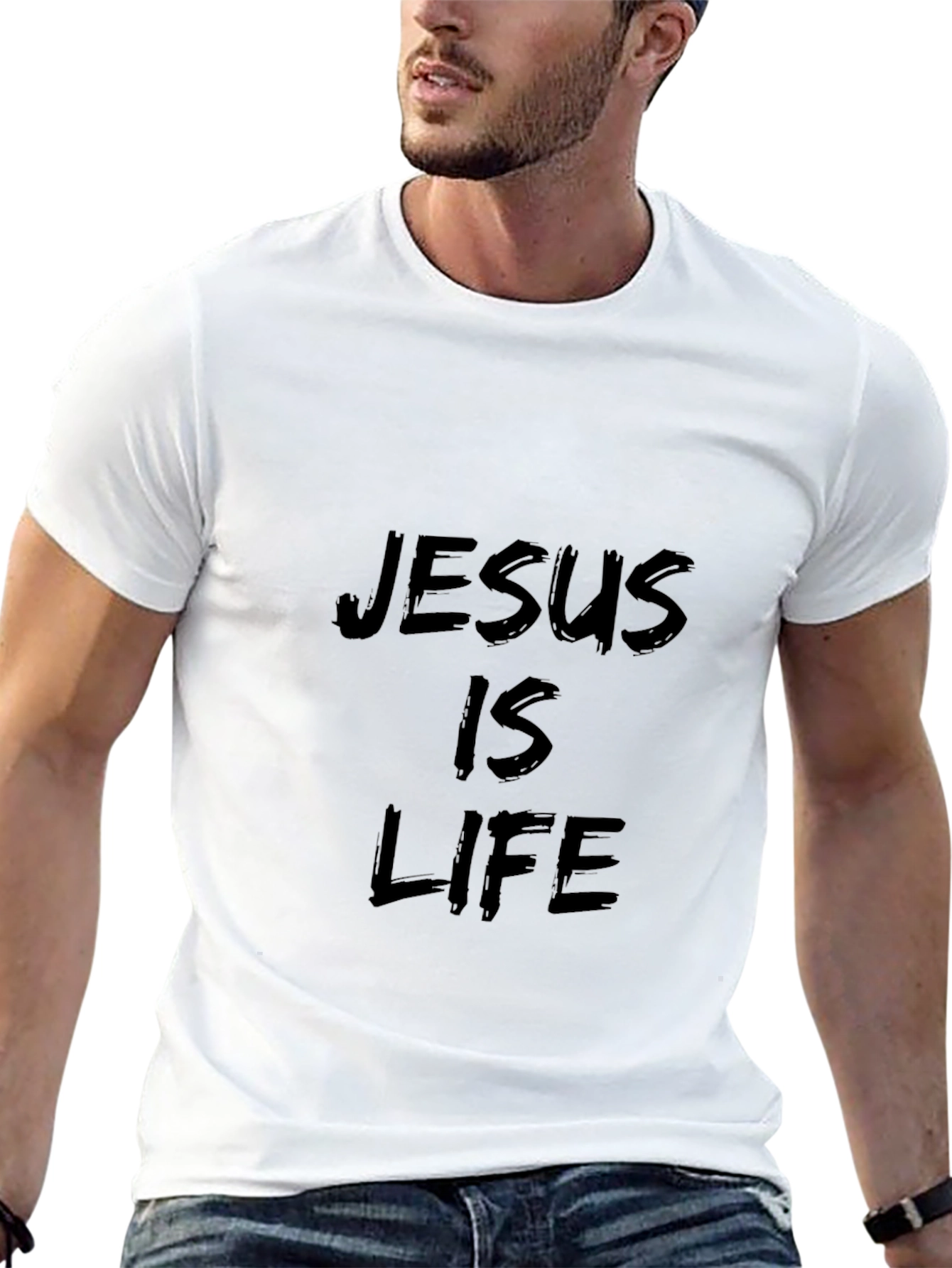Jesus is Life Black T-Shirt