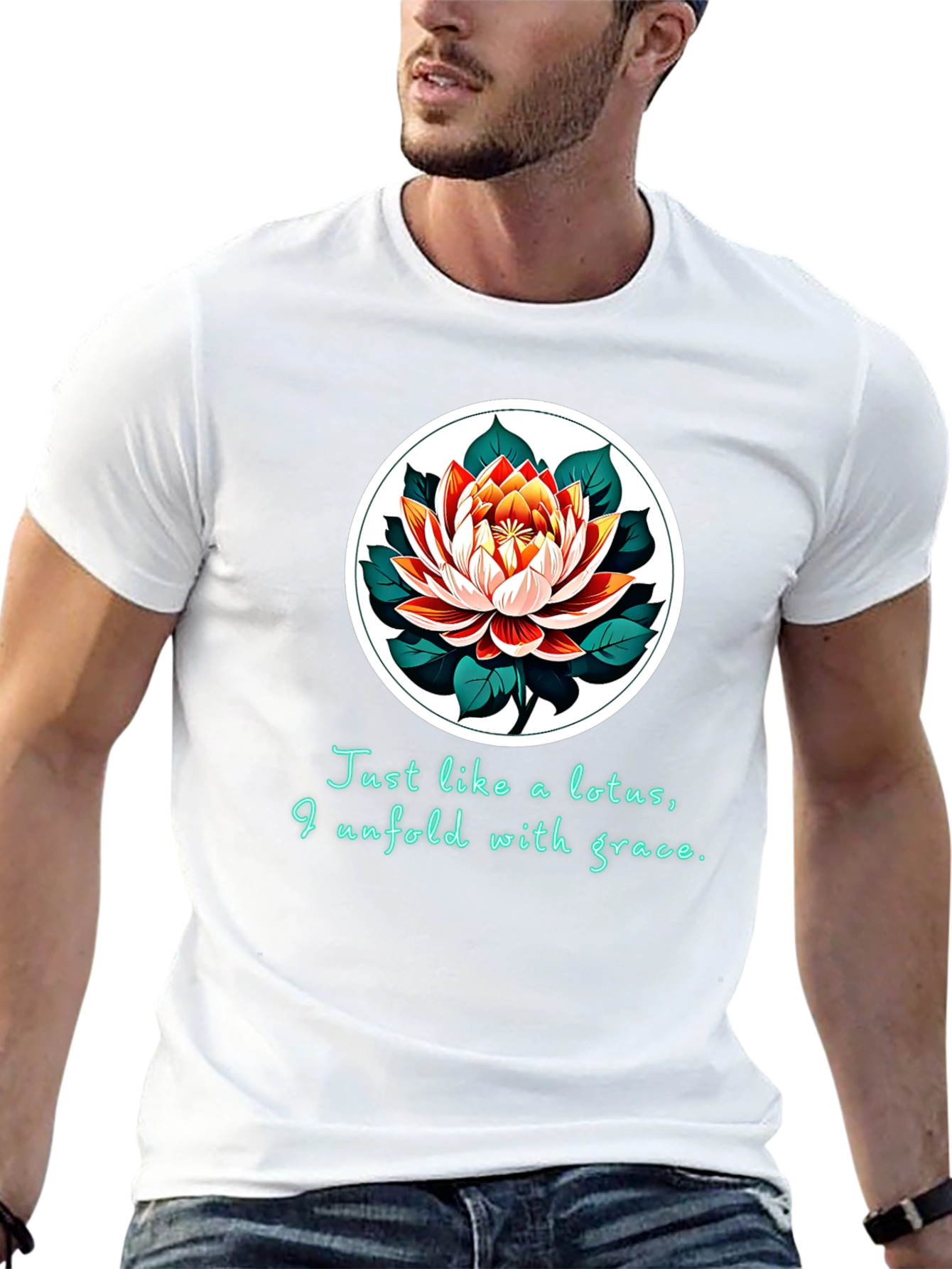 Lotus Grace T-Shirt - Unfold with Elegance