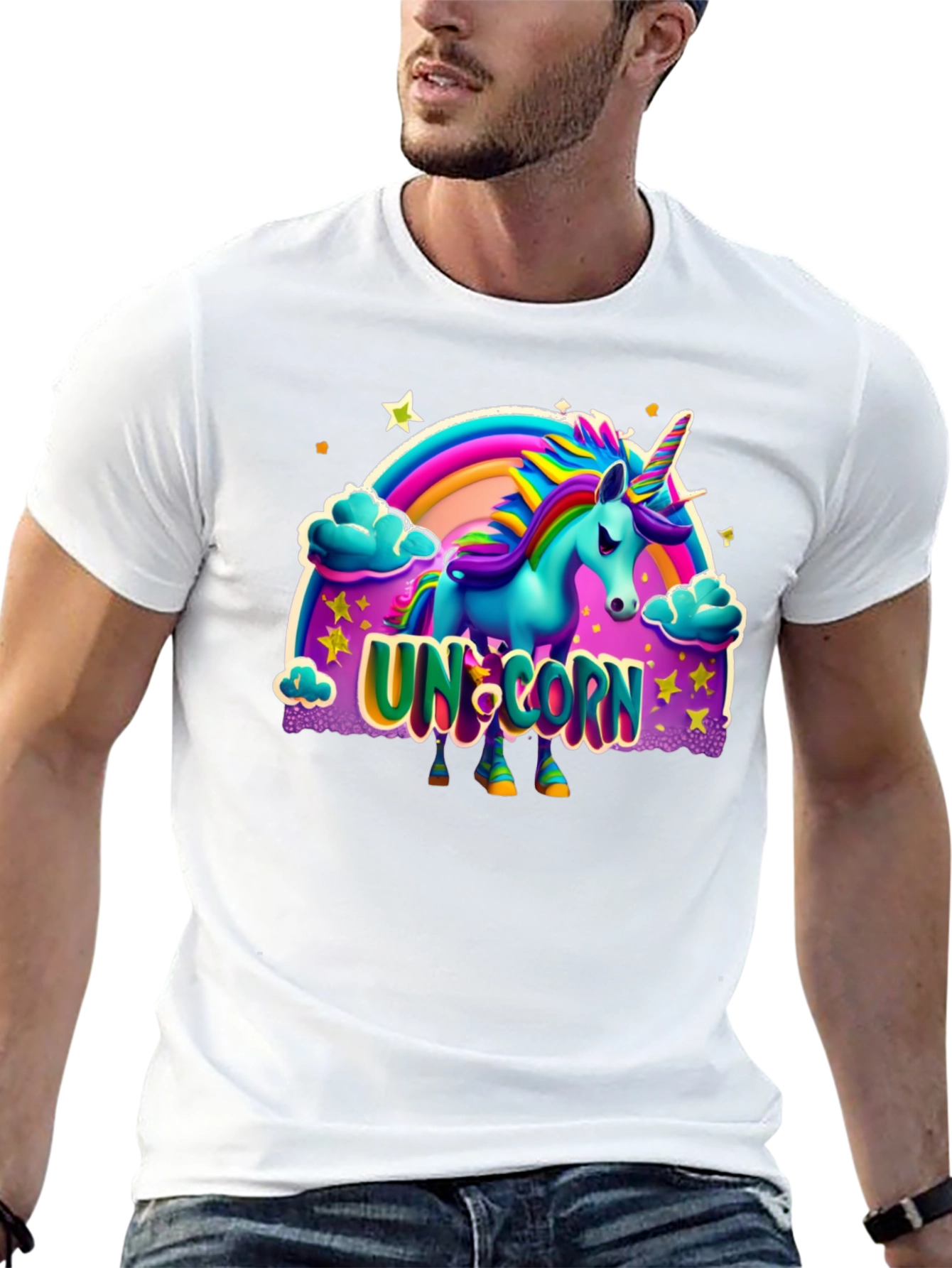 Unicorn Graphic Print T-Shirt