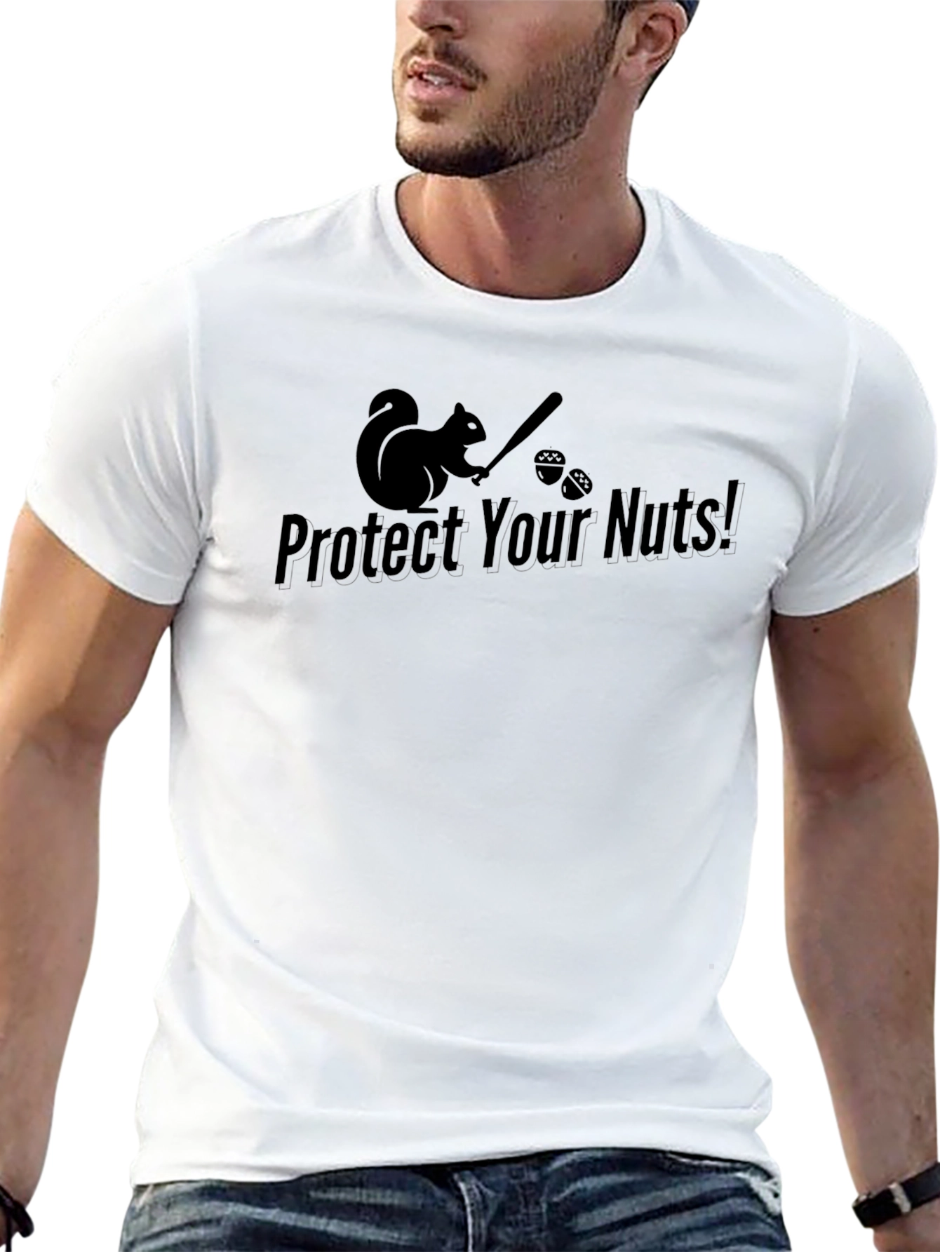 Protect Your Nuts! Squirrel Graphic Tee