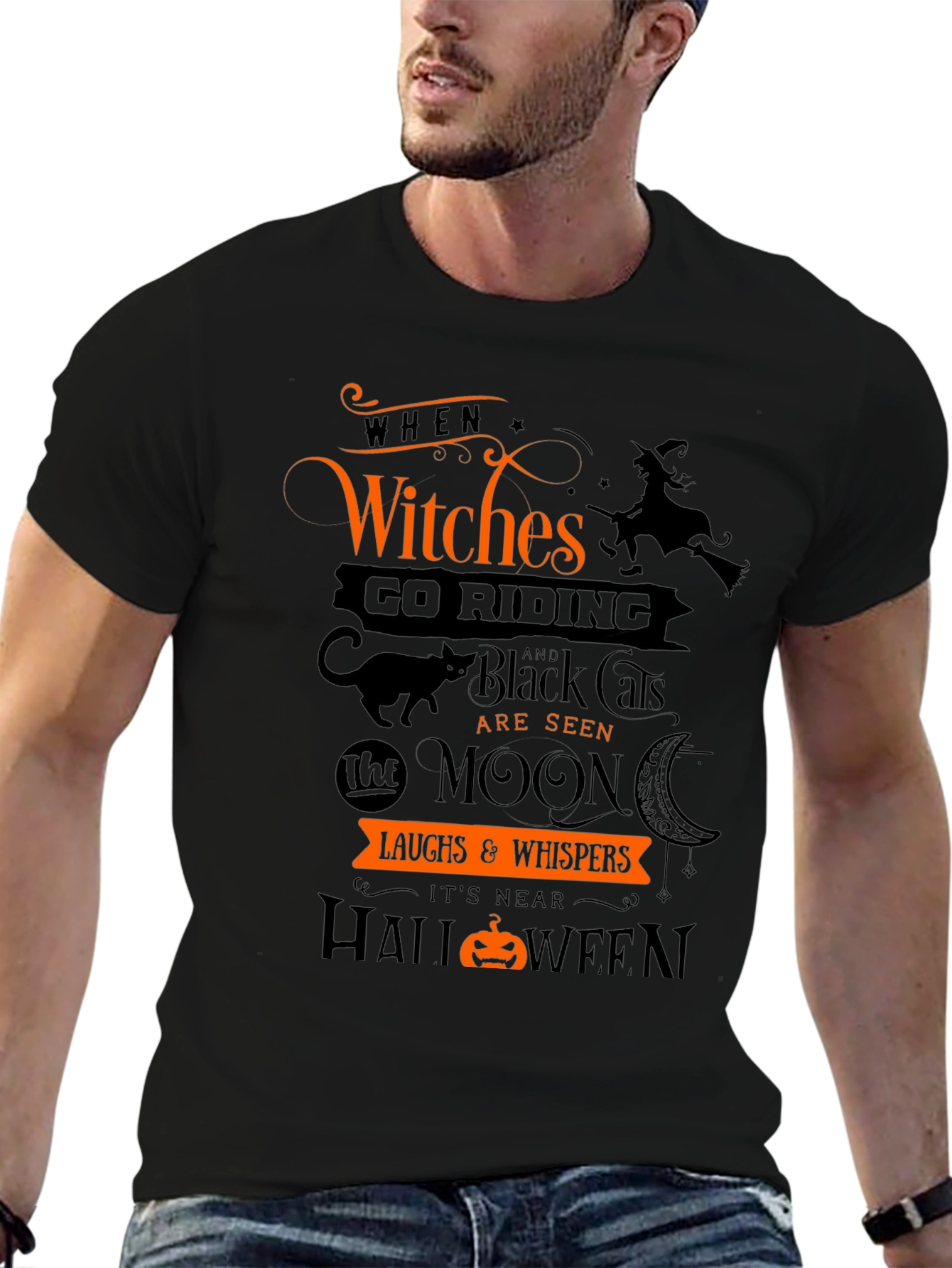 Halloween Witches Graphic T-Shirt