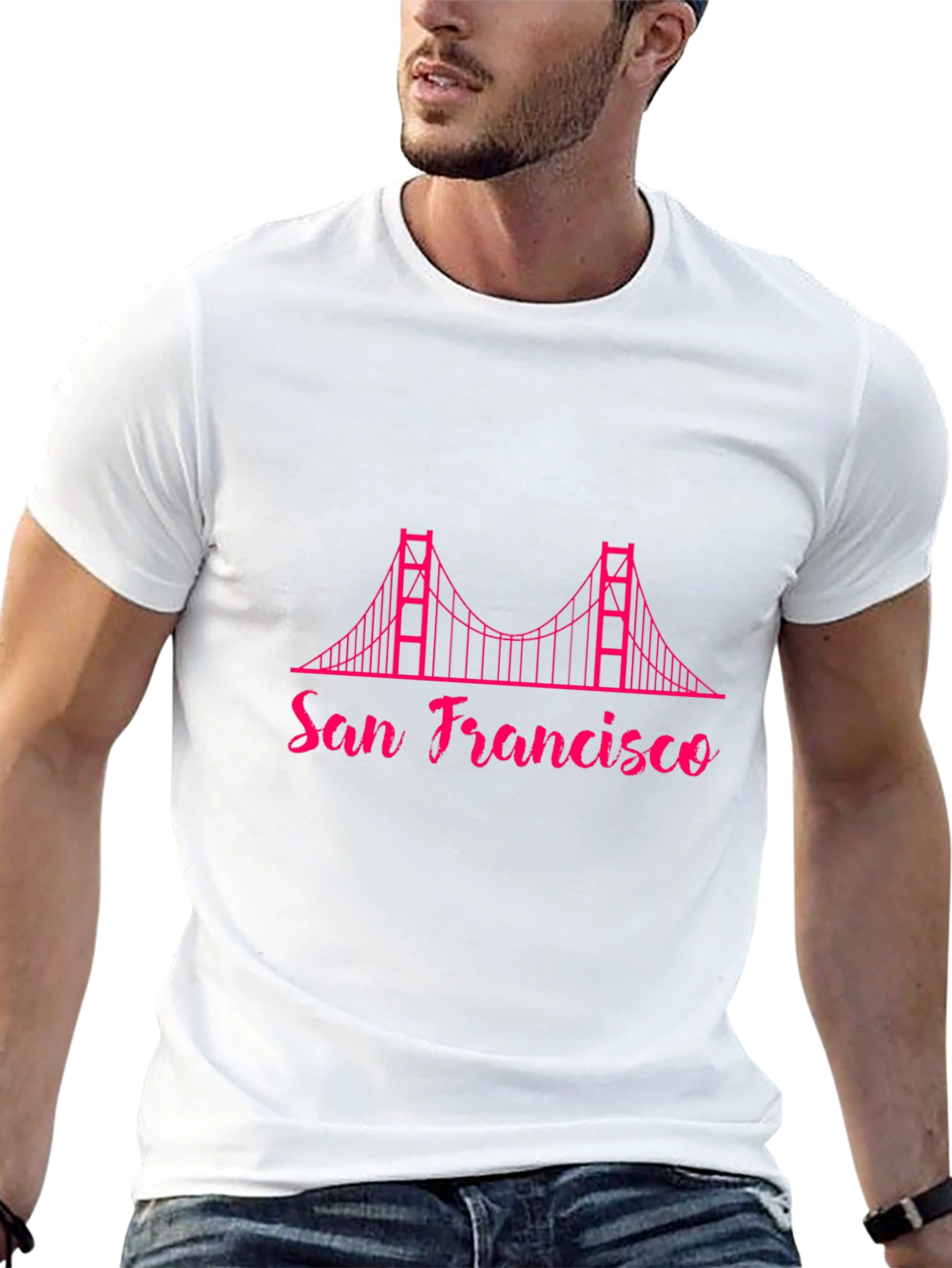 San Francisco Bridge Graphic Tee - Black
