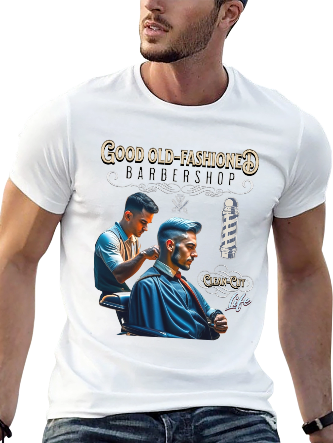Good Old-Fashioned Barbershop T-Shirt