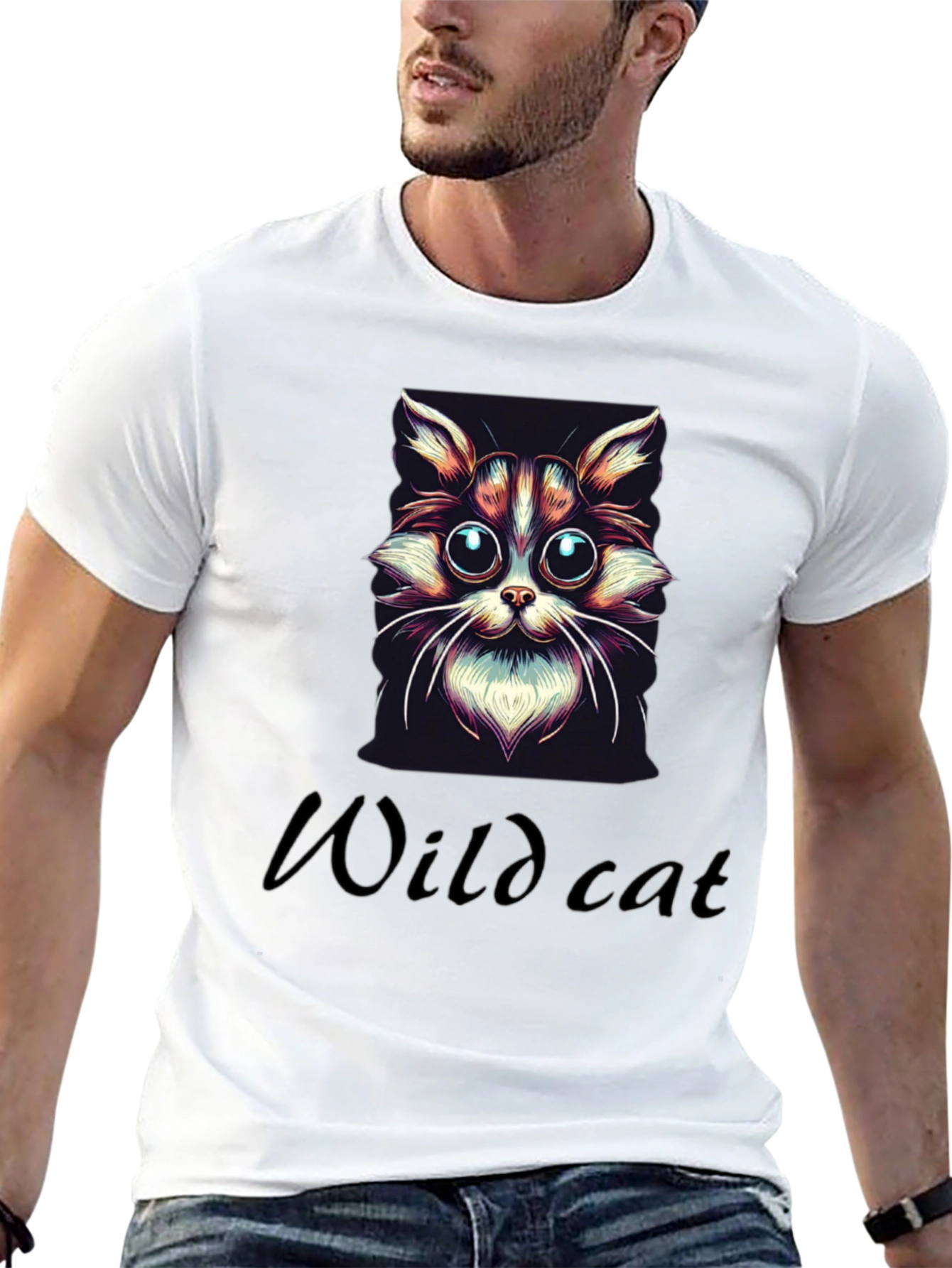 Wildcat Graphic Tee - Cool Cat Design