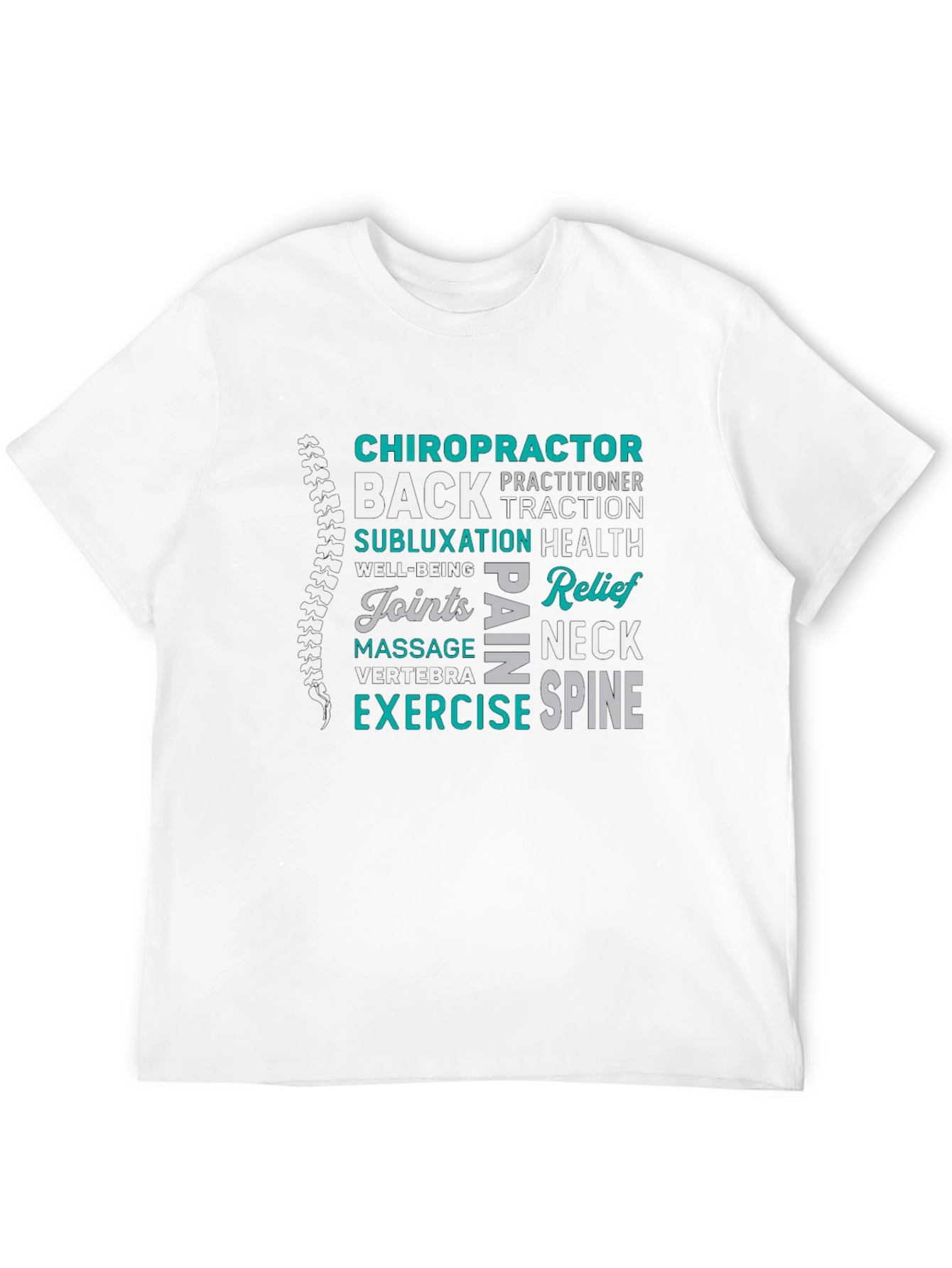 Chiropractor Word Art Graphic T-Shirt