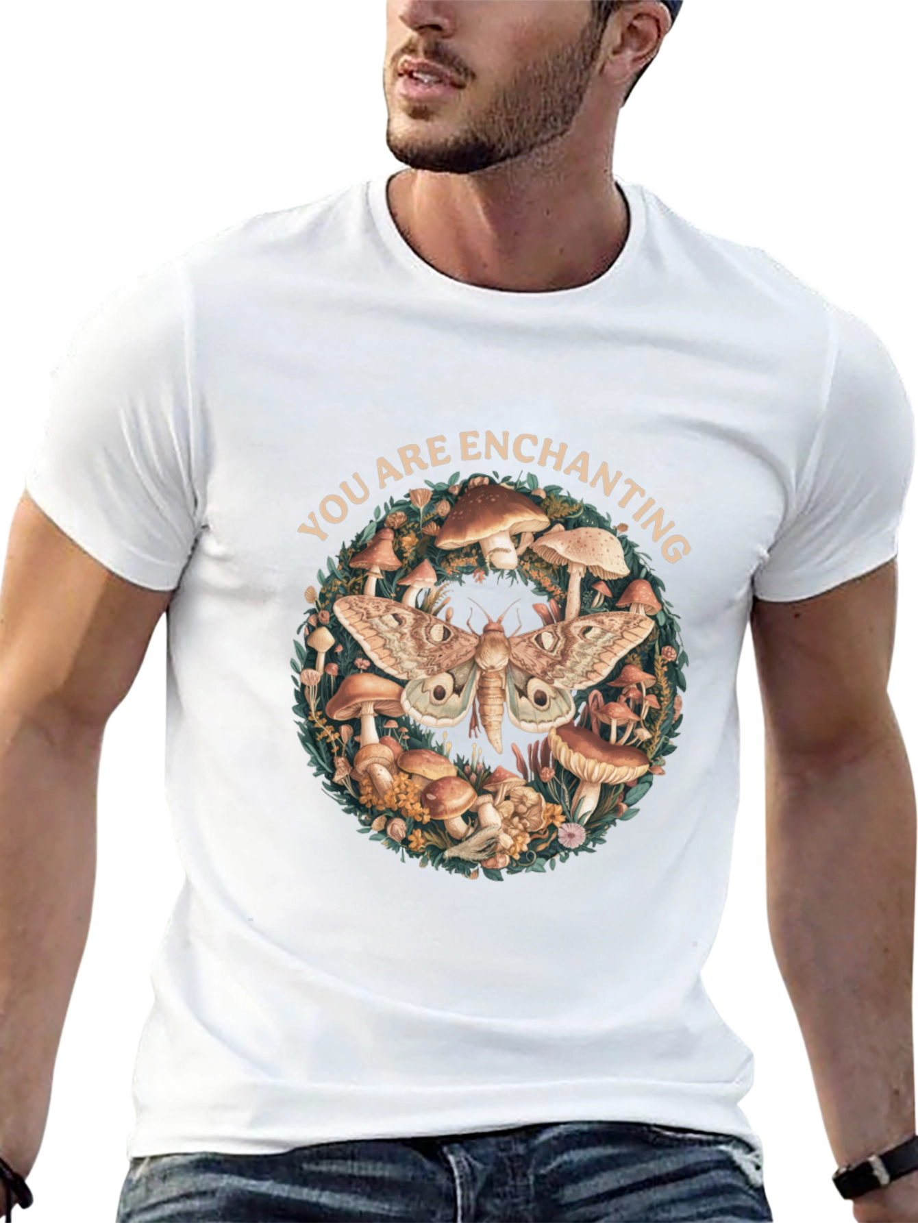 Enchanting Moth & Mushroom T-Shirt