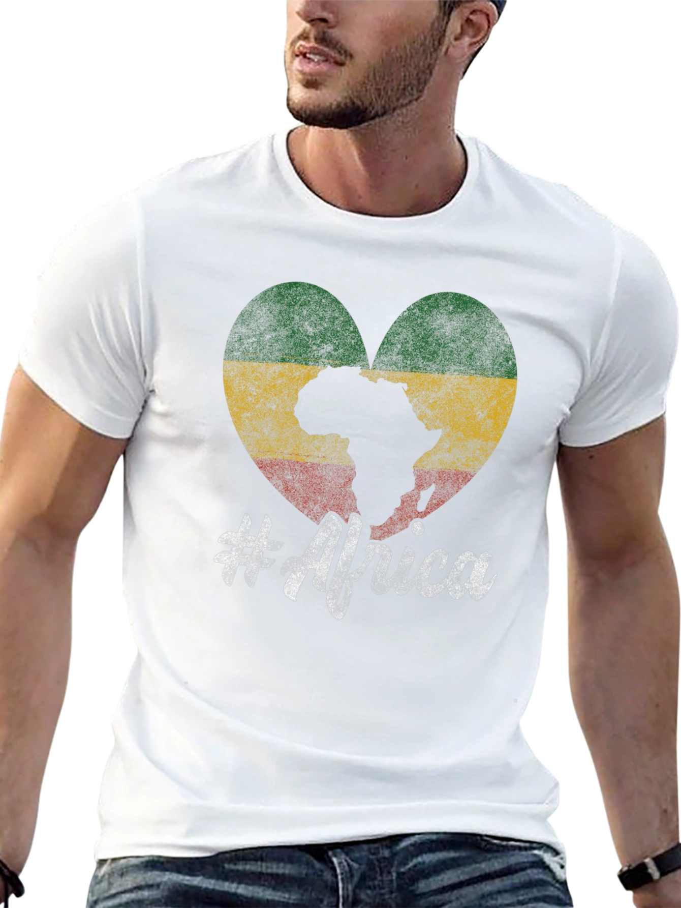 Africa Heart Flag T-Shirt
