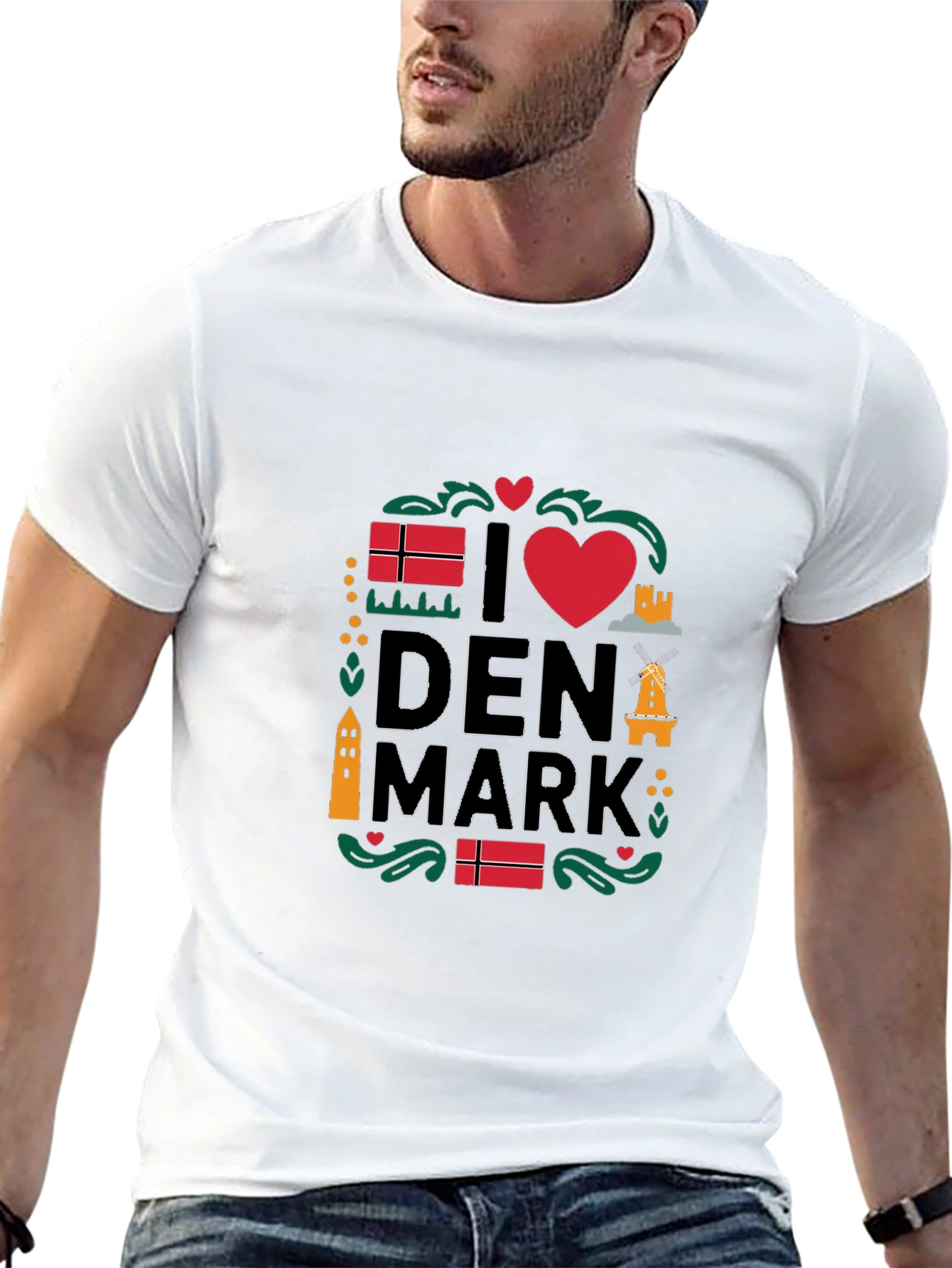 I Love Denmark T-Shirt - Danish Pride Tee