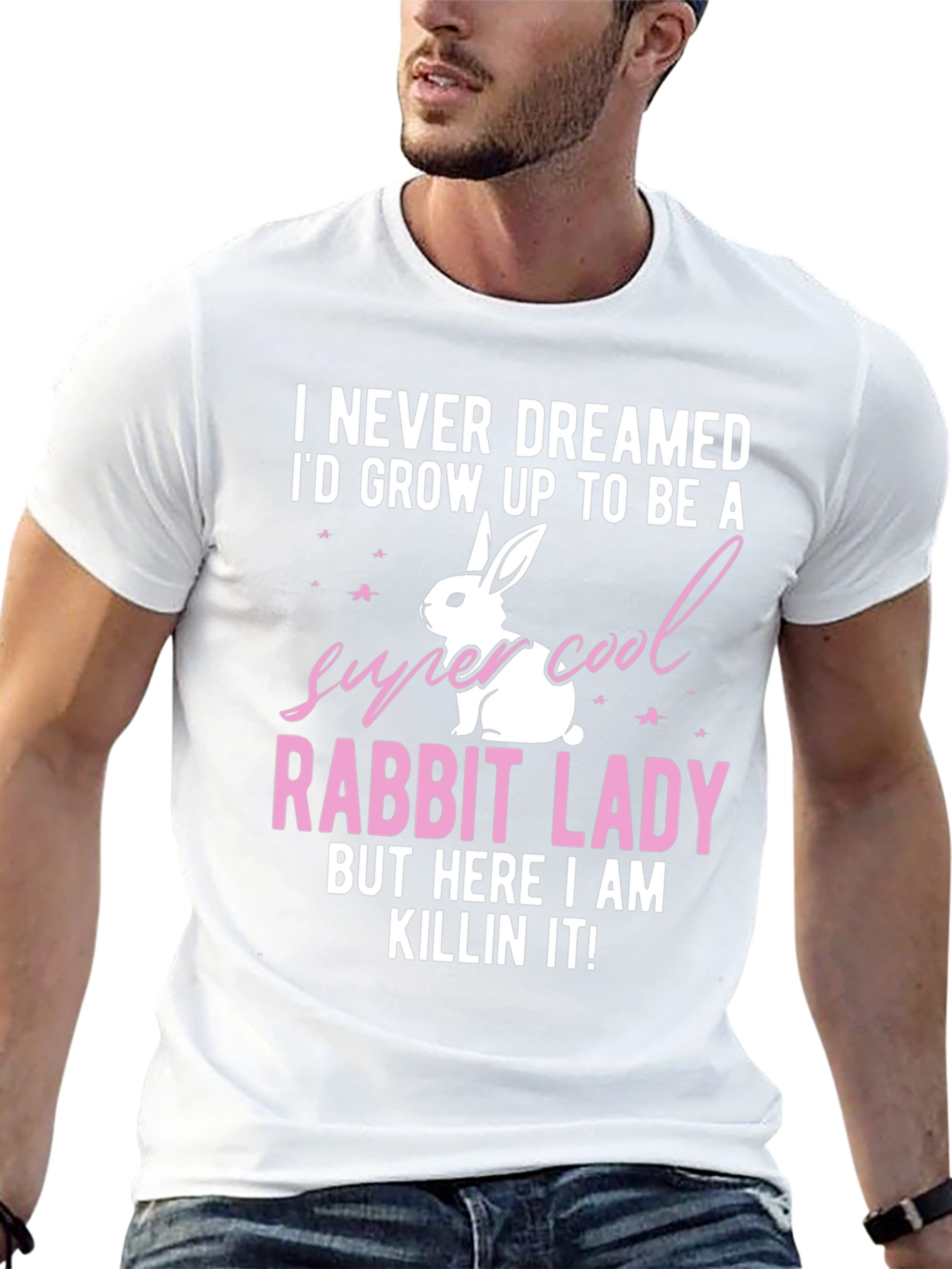 Super Cool Rabbit Lady T-Shirt