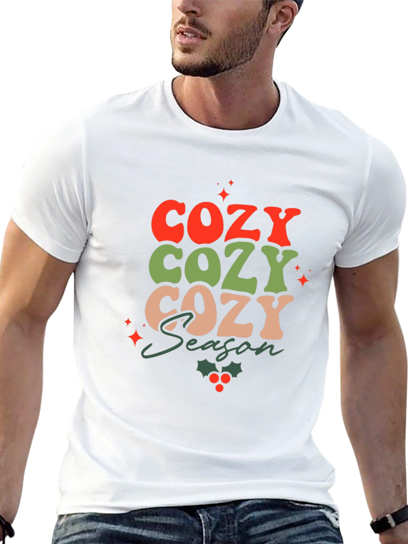 Cozy Season Graphic Tee - Black