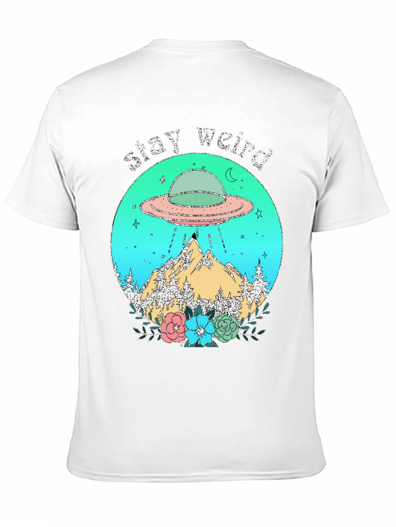 Stay Weird UFO Graphic Tee