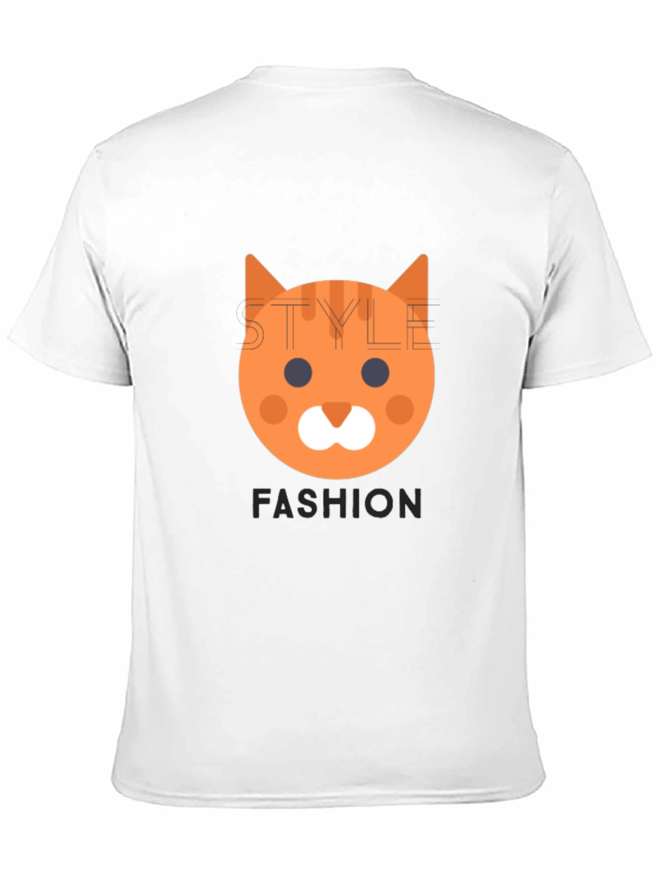 Fun Cat Face Graphic Tee - Style & Fashion