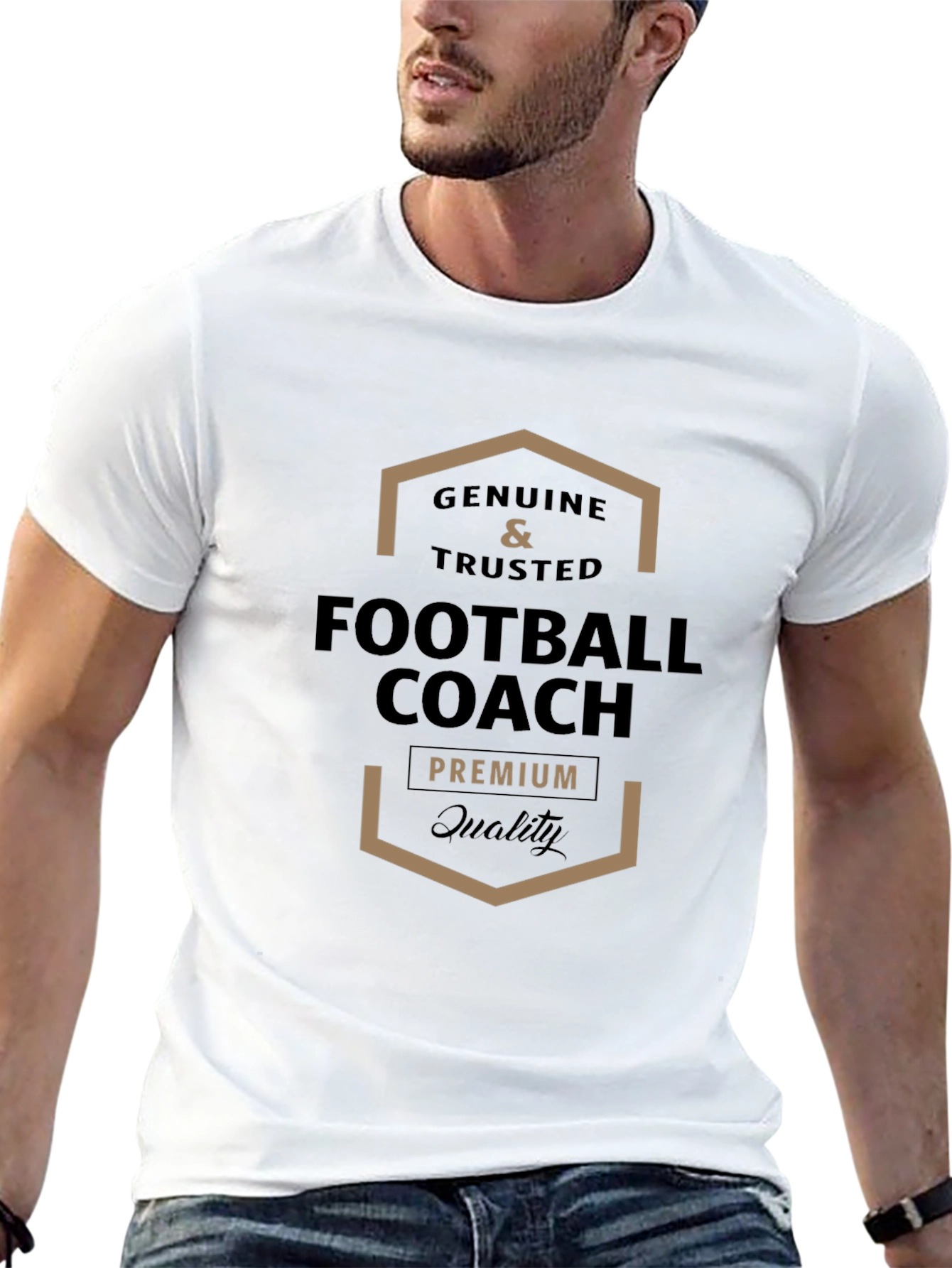 Genuine & Trusted Football Coach Premium Quality Black T-Shirt