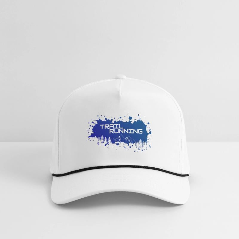 Trail running mountains and forest.