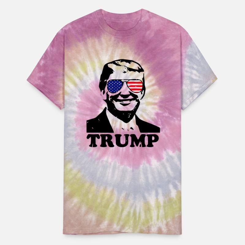 Trump with American Flag