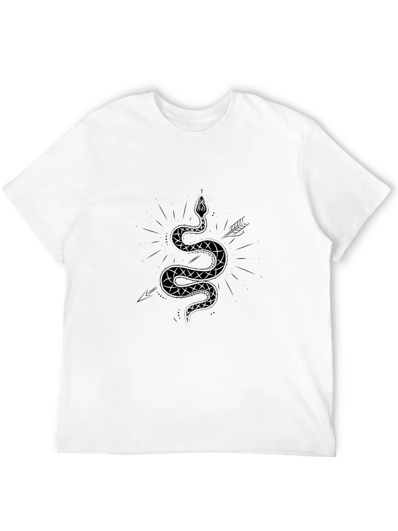 Mens Graphic Tee - Snake & Arrow Design