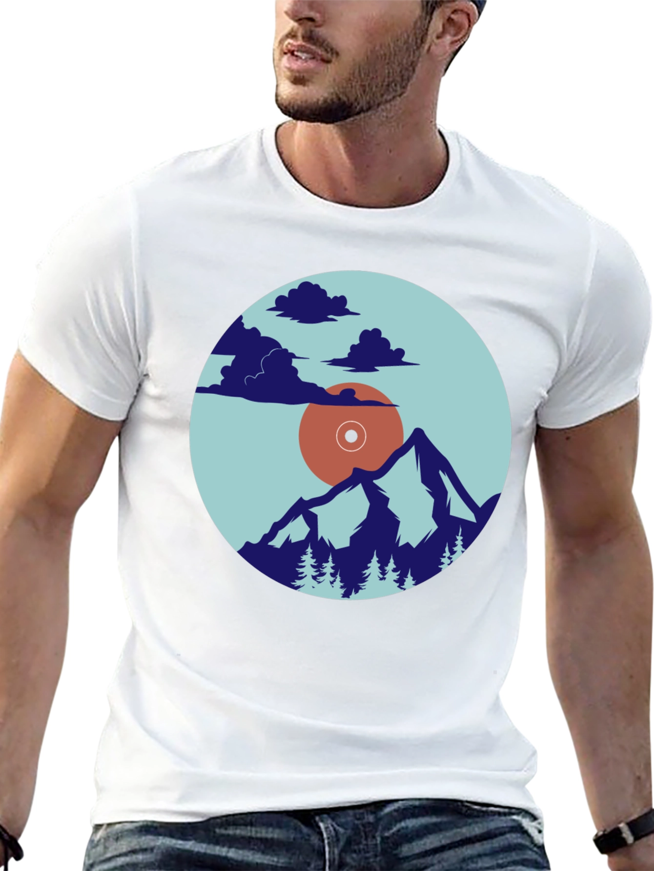 Nature Vinyl Record Graphic Tee