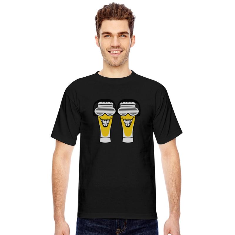 Two Funny Alcohol Beer Glasses 2 Friends Team Crew