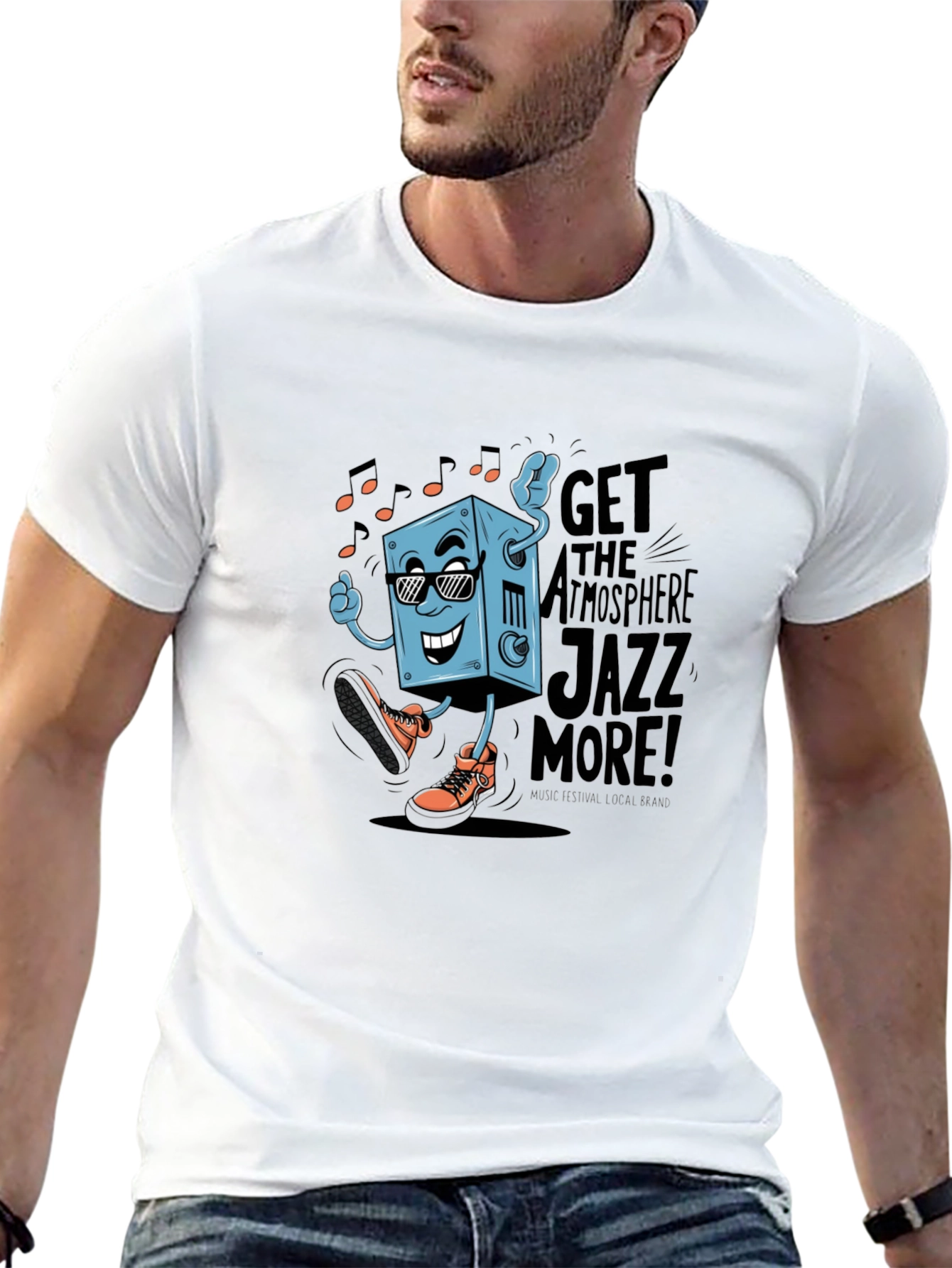 Cool Jazz Graphic Tee - Black Cotton T-Shirt