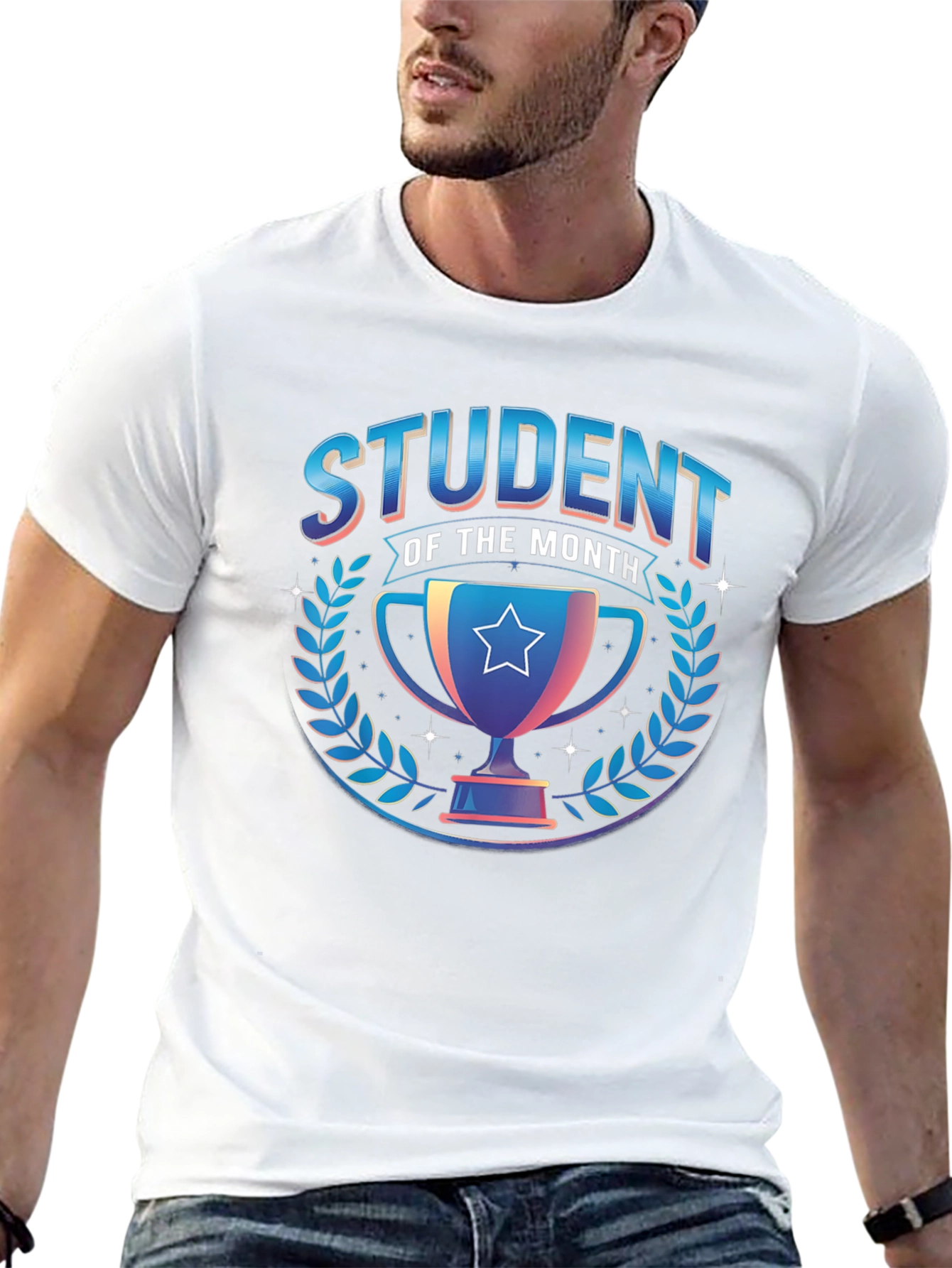 Student of the Month Black Graphic Tee