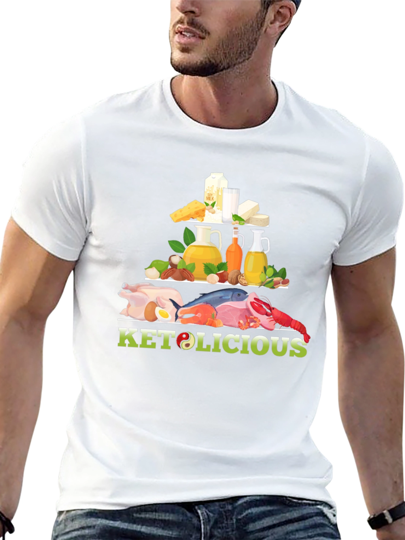Keto-licious Food Pyramid Graphic Tee