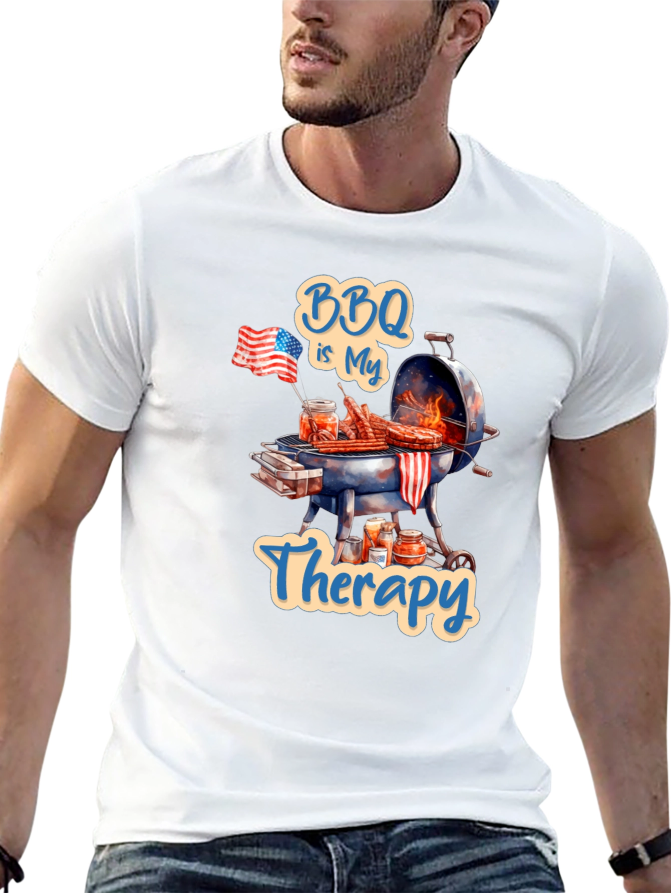 BBQ is My Therapy T-Shirt