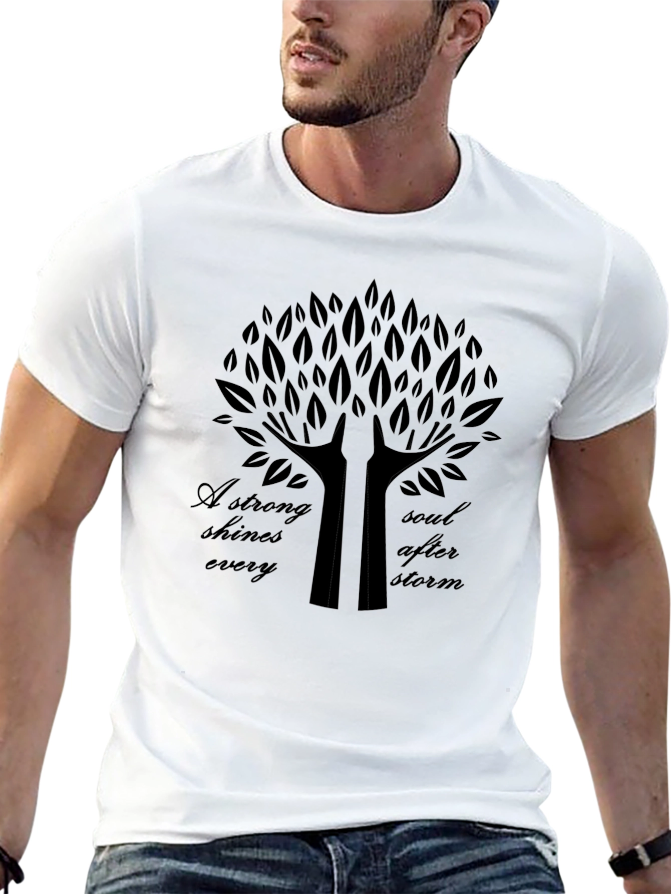 Resilient Soul Tree Graphic Tee - Black