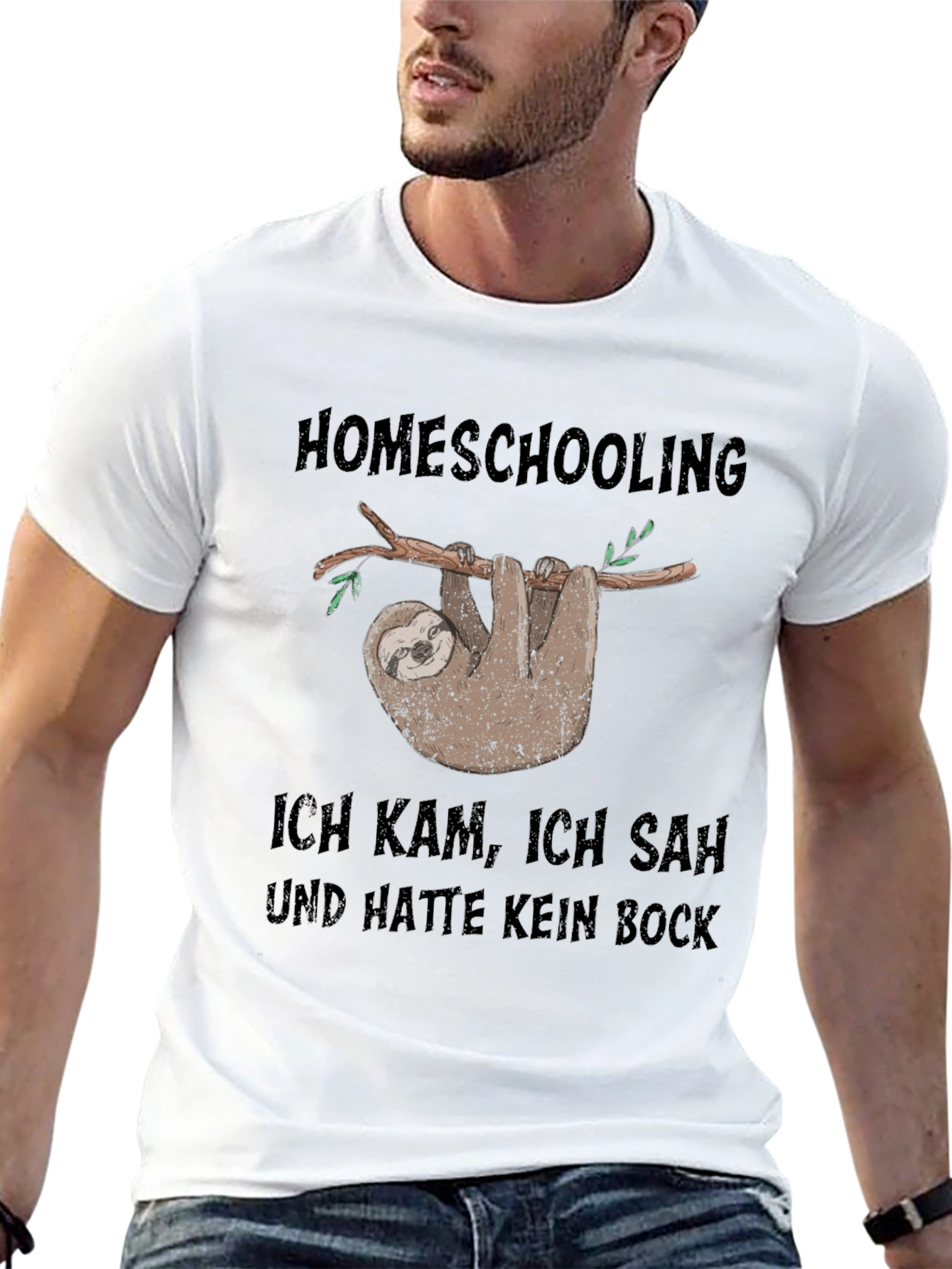 Homeschooling Sloth T-Shirt - Funny & Relatable!