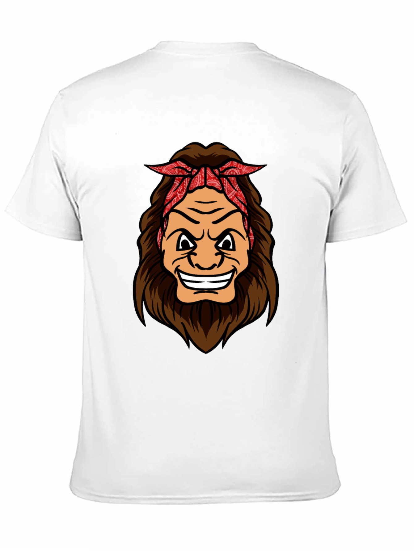 Cartoon Sasquatch Graphic Tee - Black