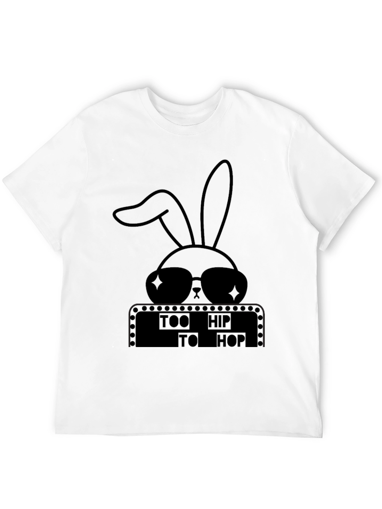 Too Hip To Hop Easter Bunny T-Shirt