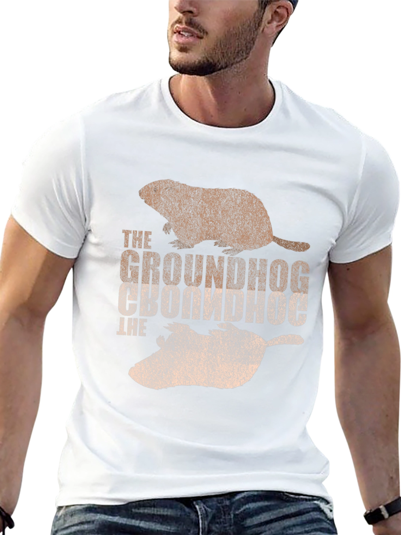 Groundhog Graphic Print T-Shirt