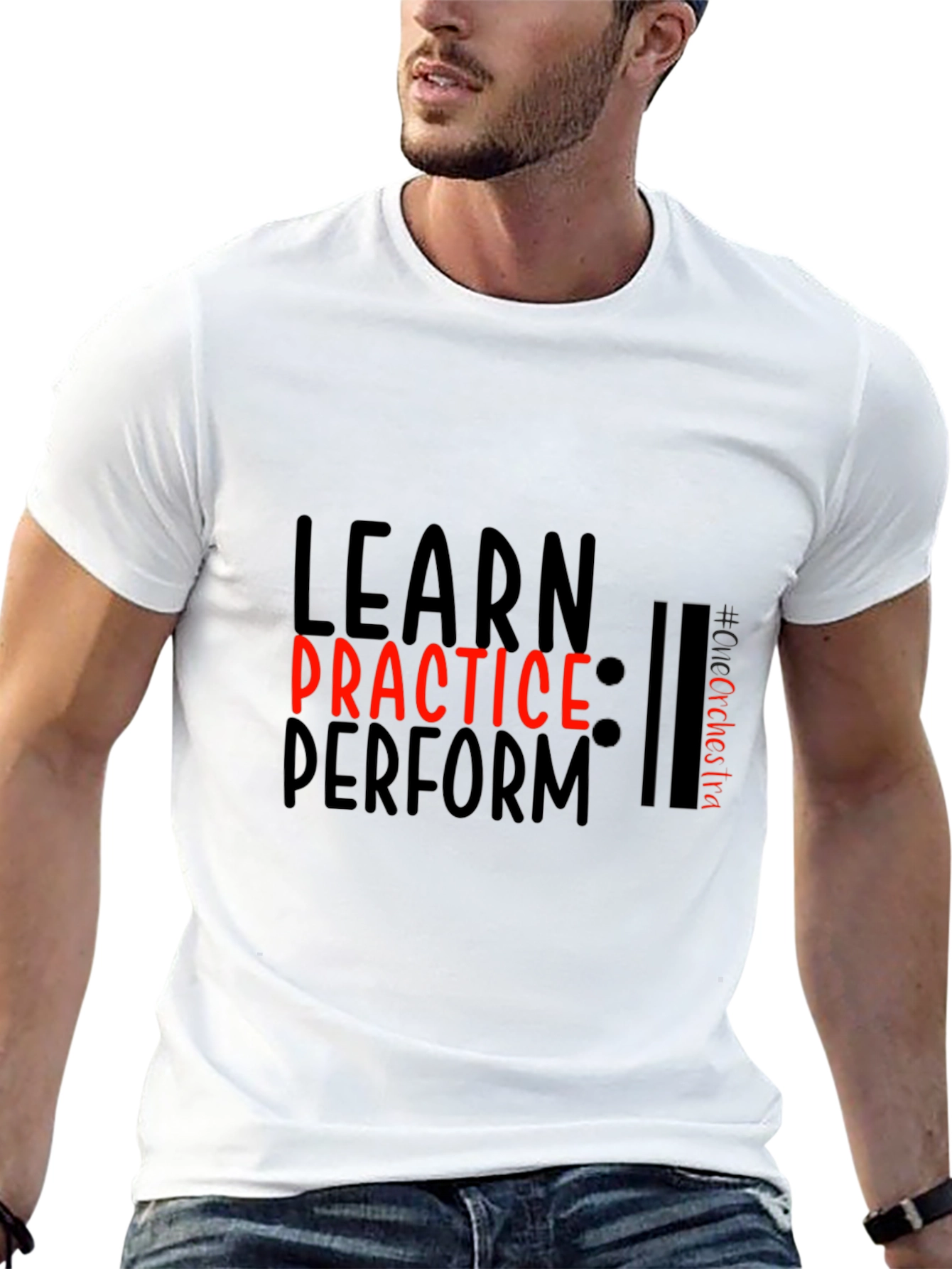 Learn Practice Perform Black Tee