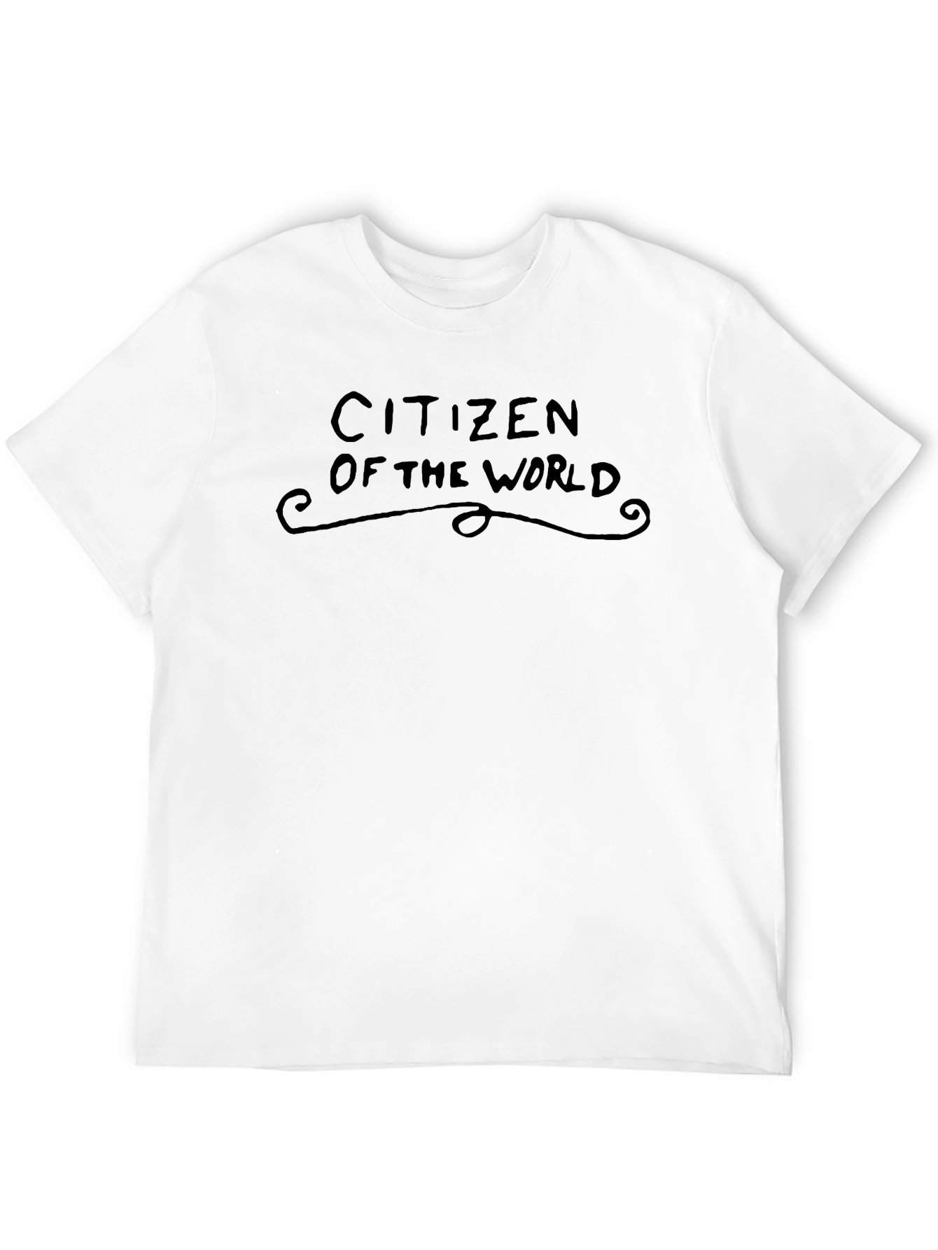 Citizen of the World Black Graphic Tee