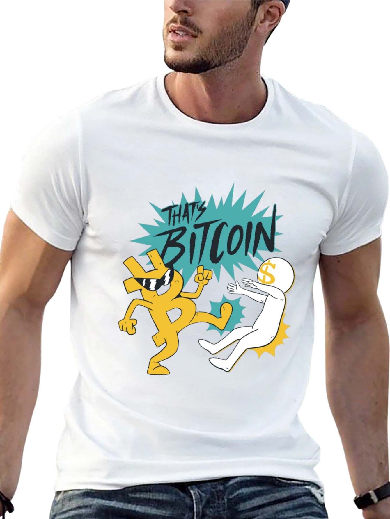 Thats Bitcoin! Graphic Black T-Shirt