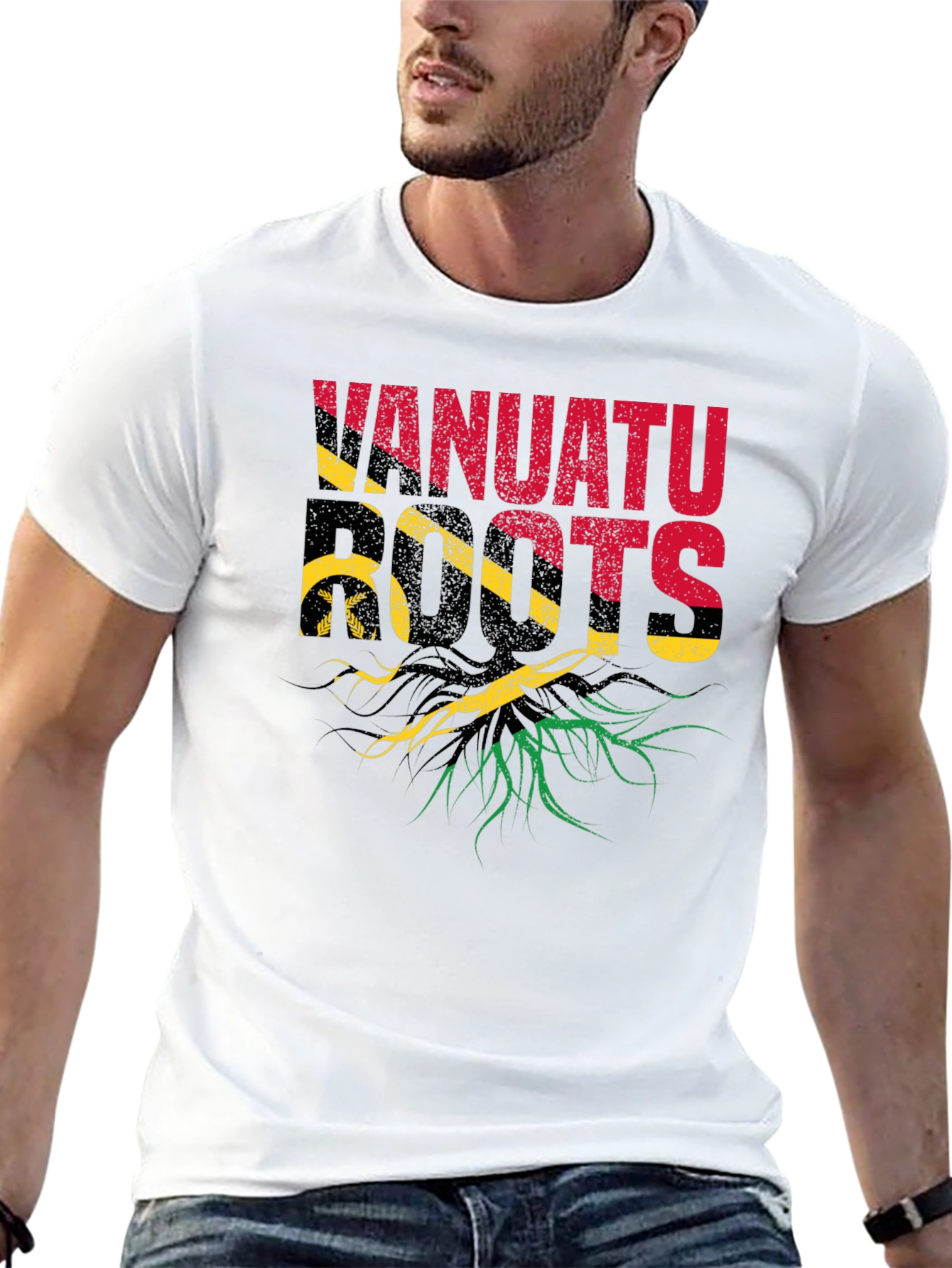 Vanuatu Roots Black T-Shirt