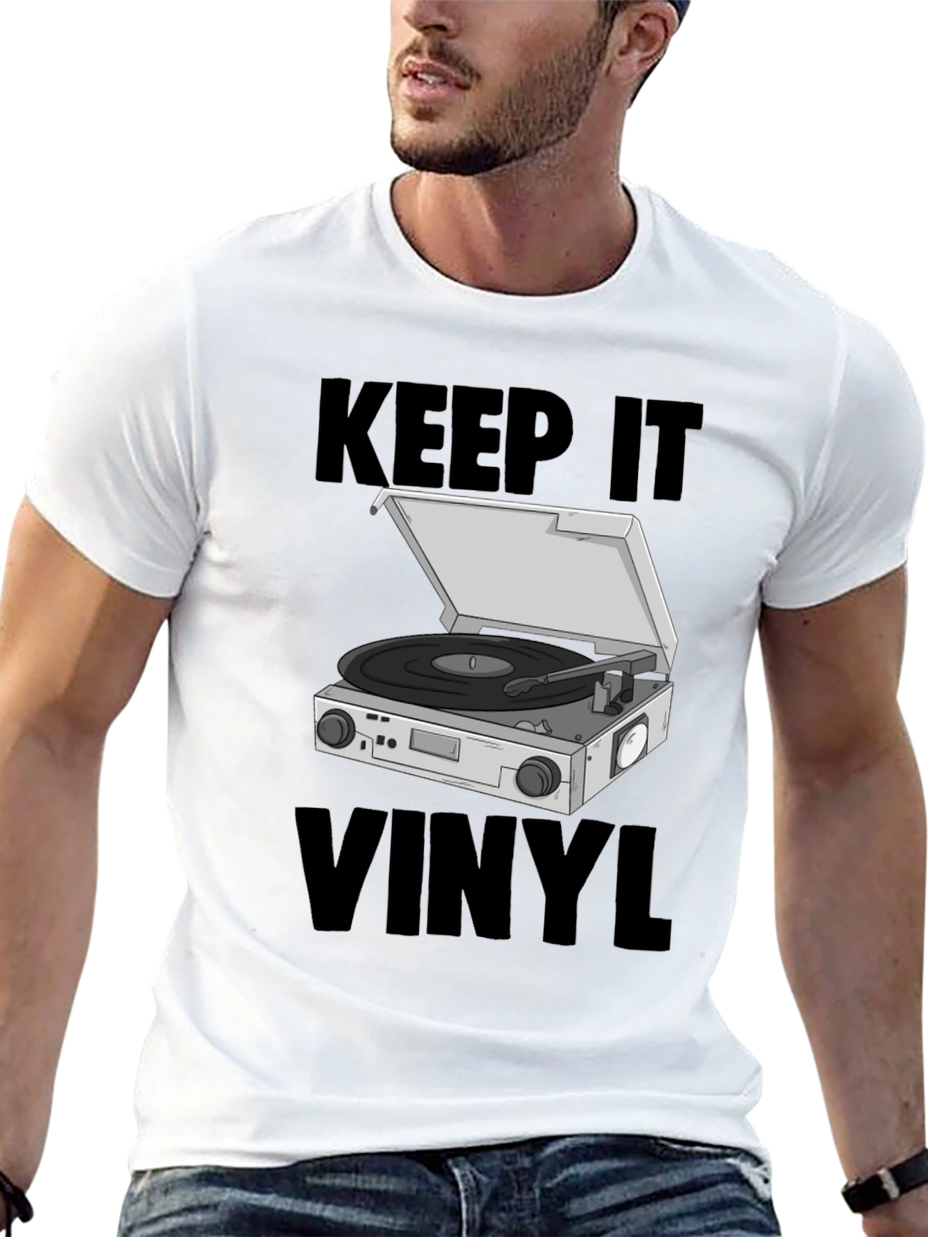 Keep it Vinyl T-Shirt - Retro Music Lover Tee
