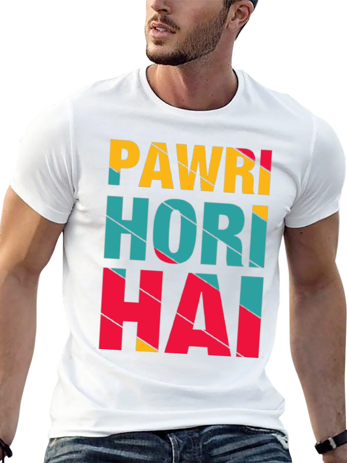 Pawri Hori Hai Graphic Print Black T-Shirt