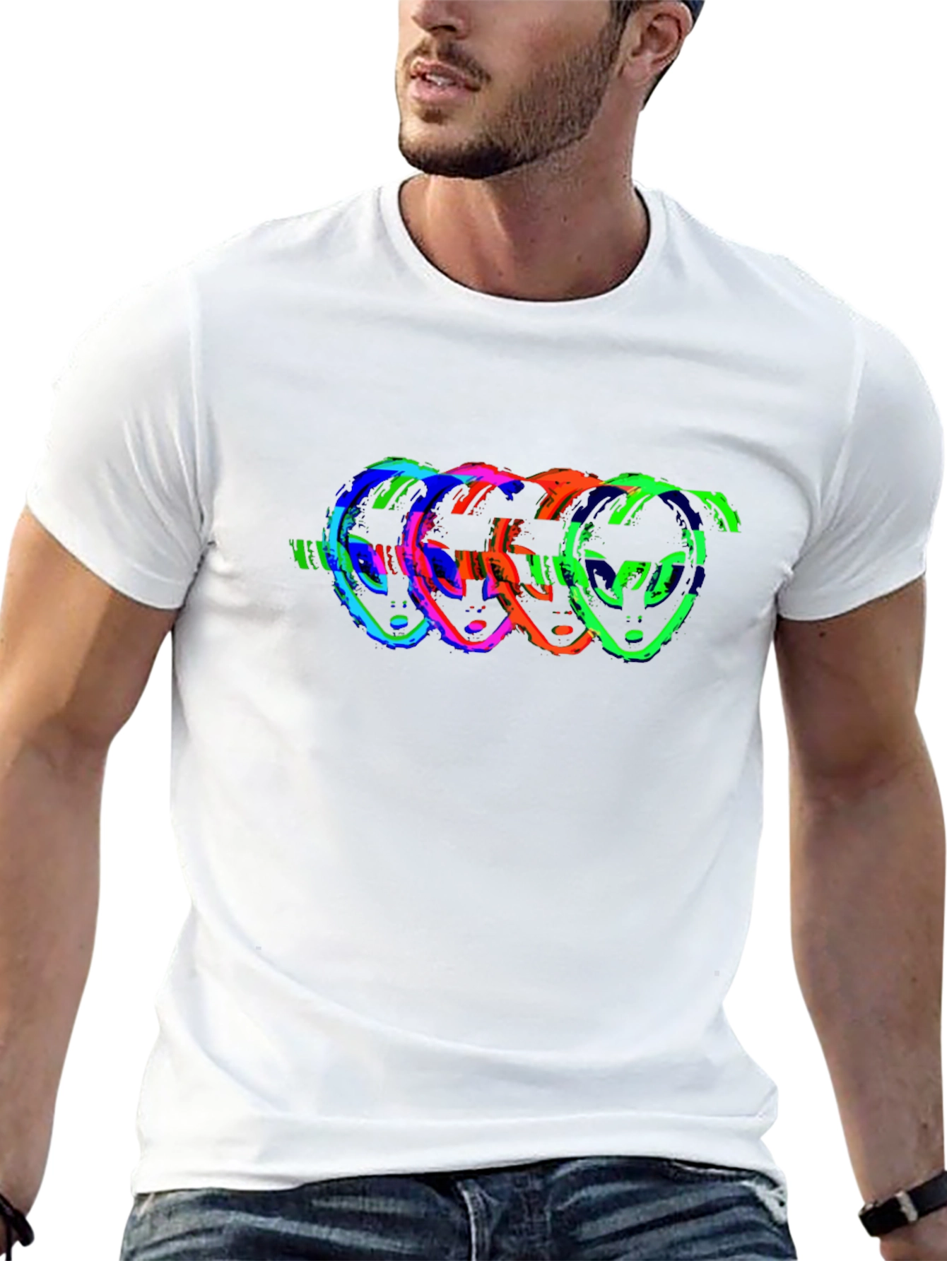 Retro Alien Head T-Shirt