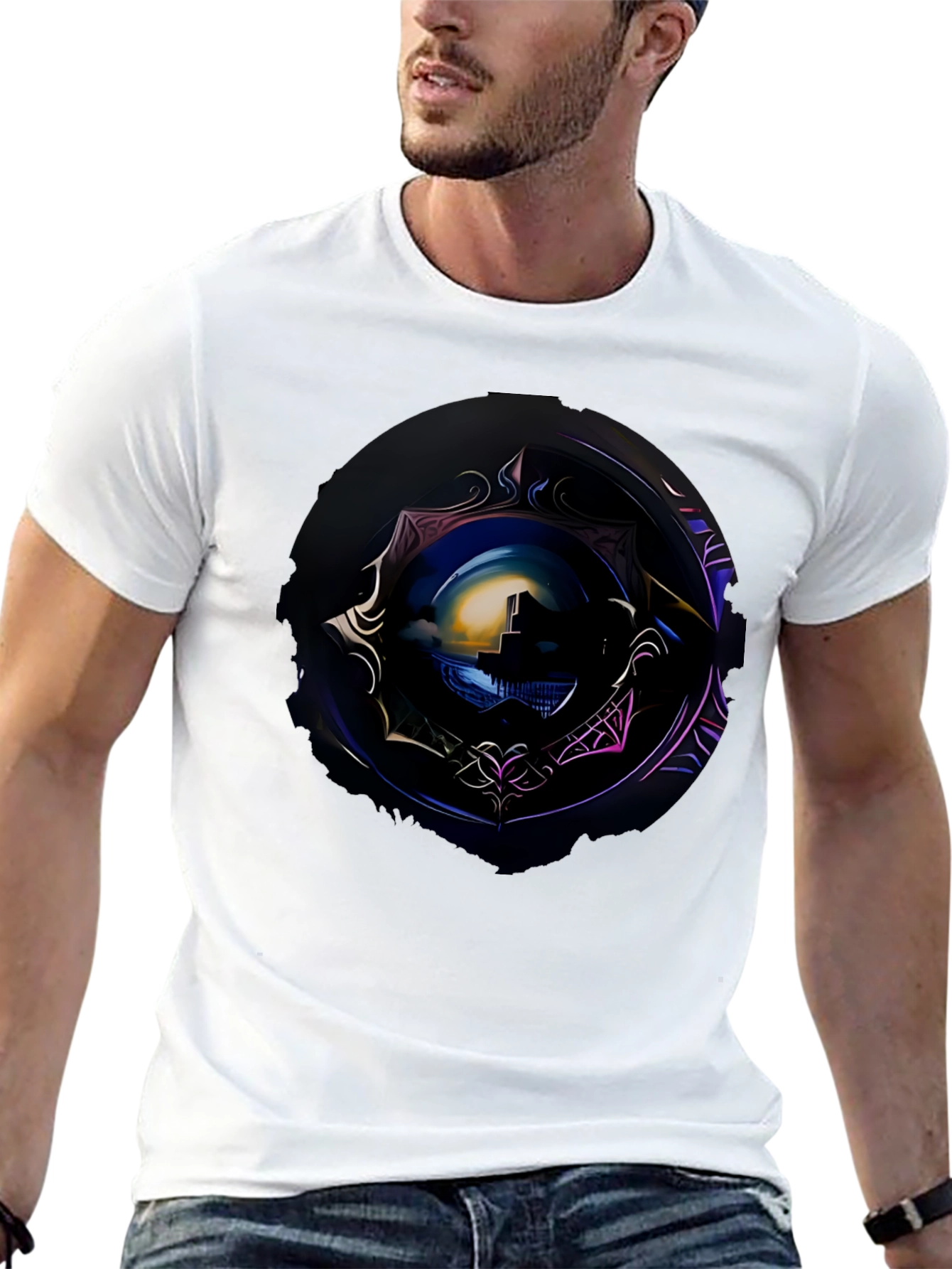 Nightscape Graphic Tee - Premium Print