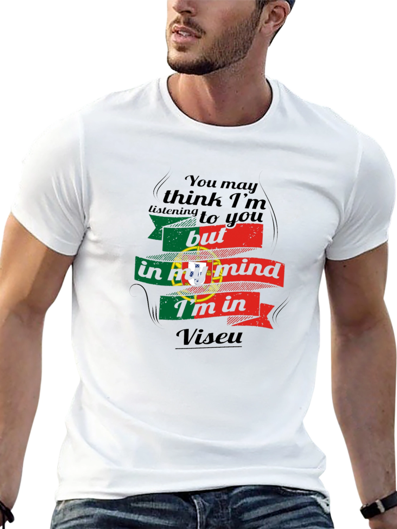 Viseu Portugal Mind T-Shirt - Novelty Vacation Tee