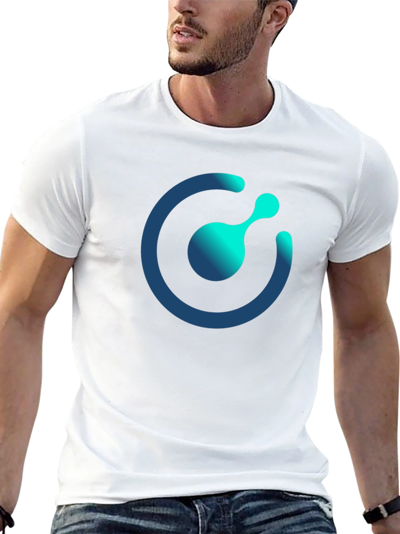 Tech Circle Graphic Black T-Shirt