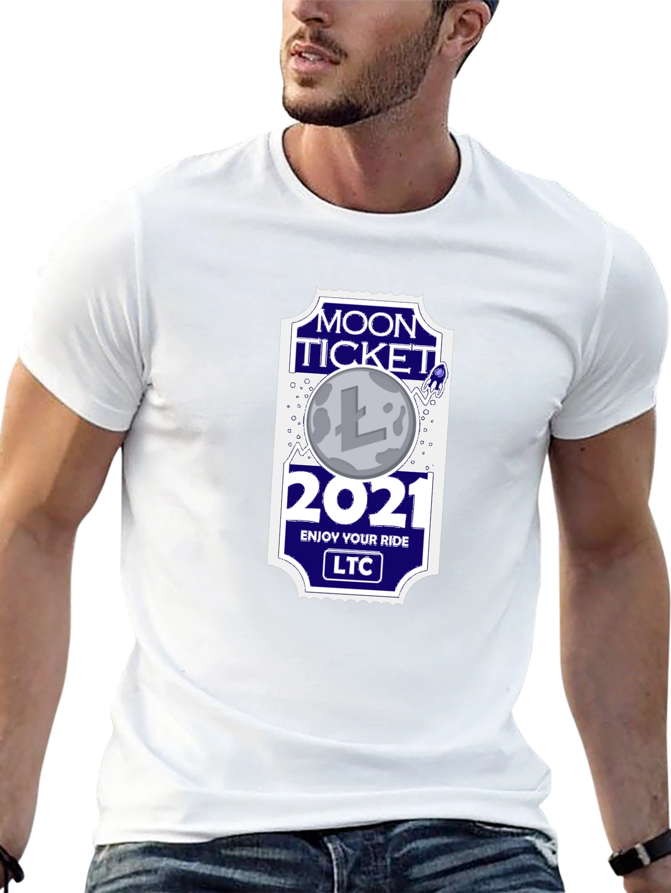Moon Ticket 2021 LTC Black T-Shirt