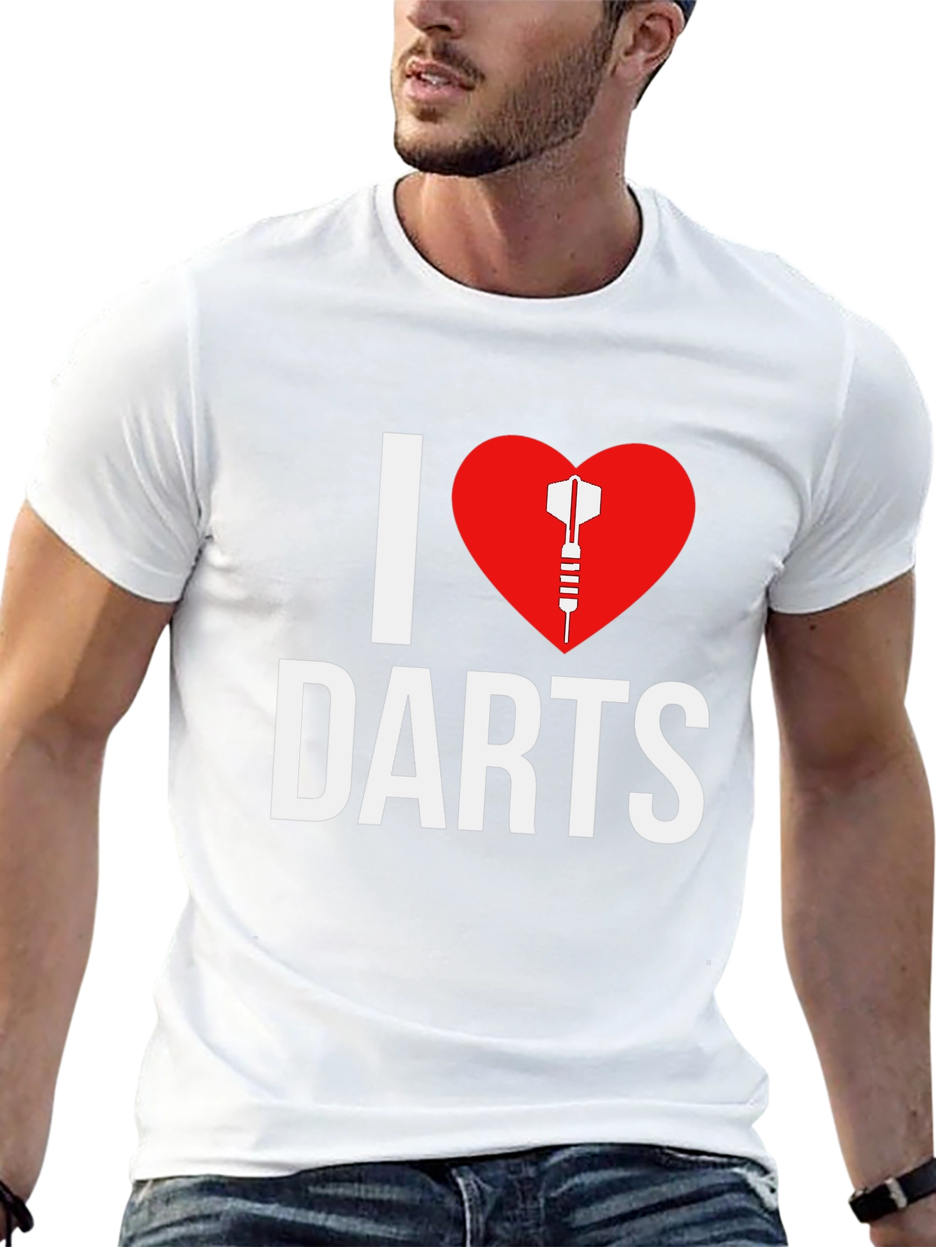 I Heart Darts T-Shirt - Black Tee