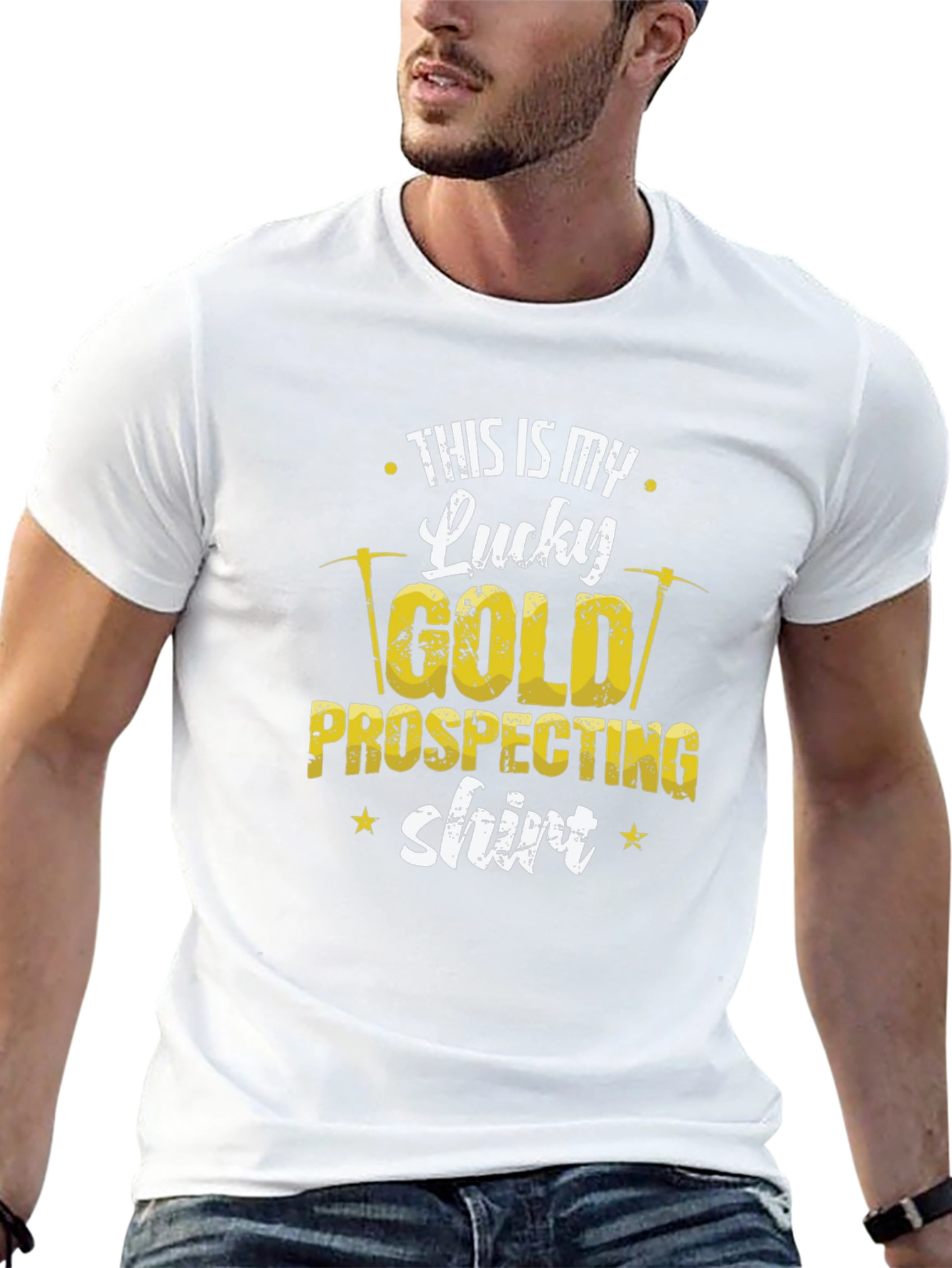 Lucky Gold Prospecting T-Shirt - Miner Tee