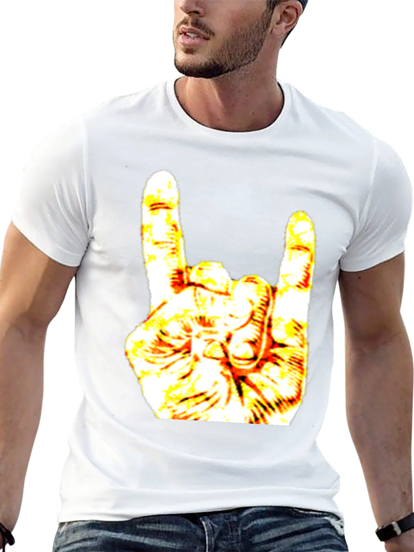 Rock On Graphic Black Tee