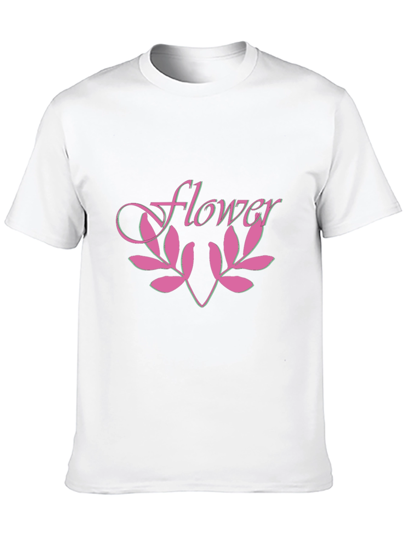 Flower Graphic Black T-Shirt