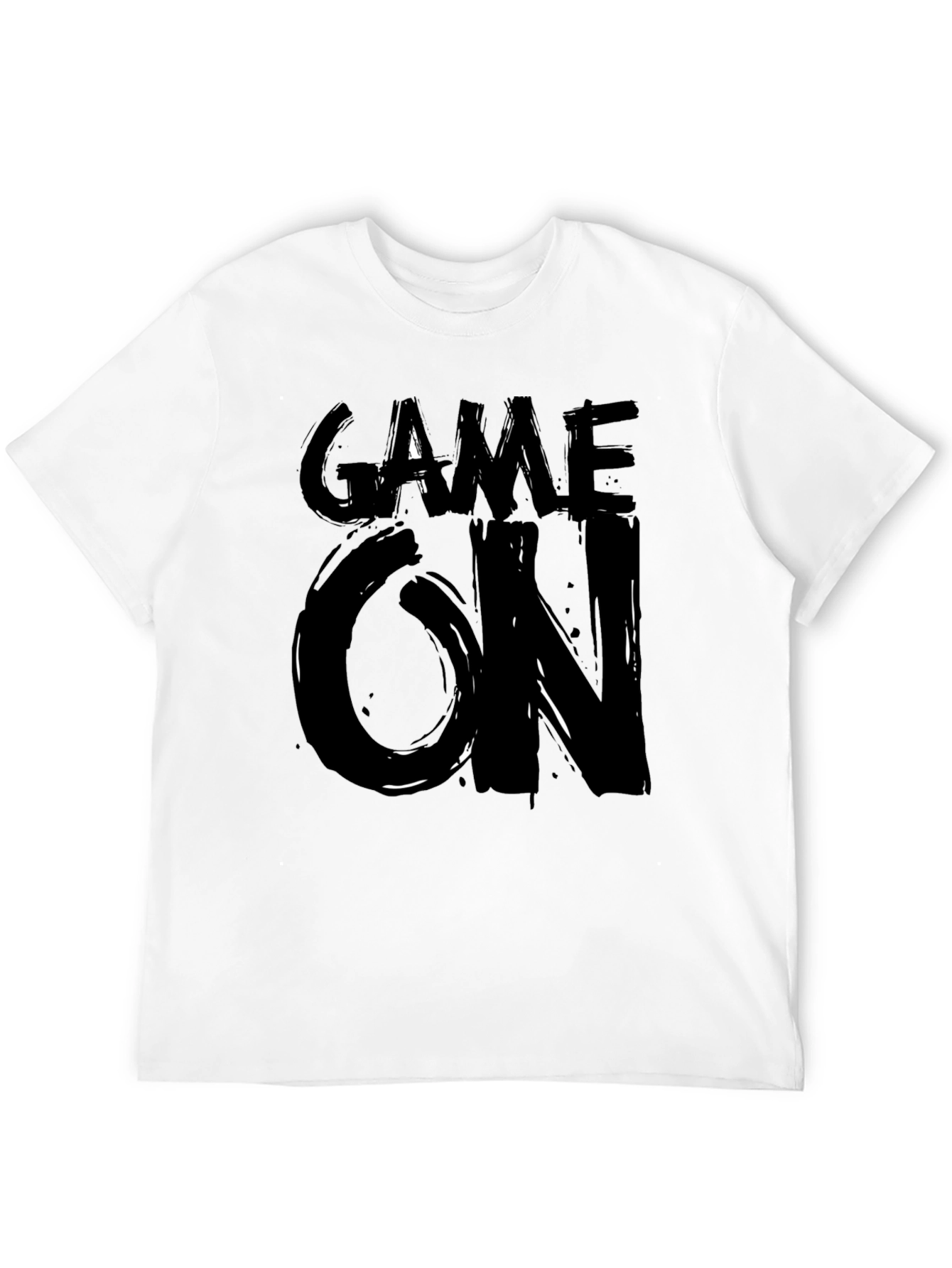 Game On Graphic Tee - Stylish Black T-Shirt