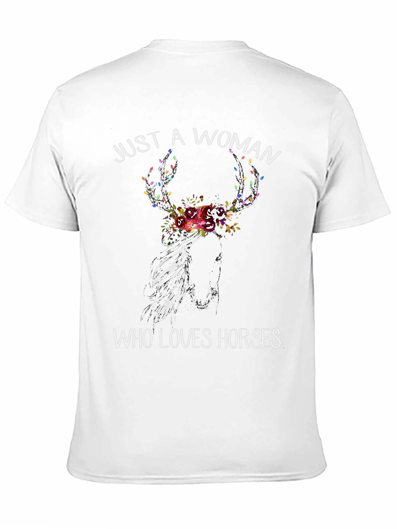 Woman Who Loves Horses Graphic Tee