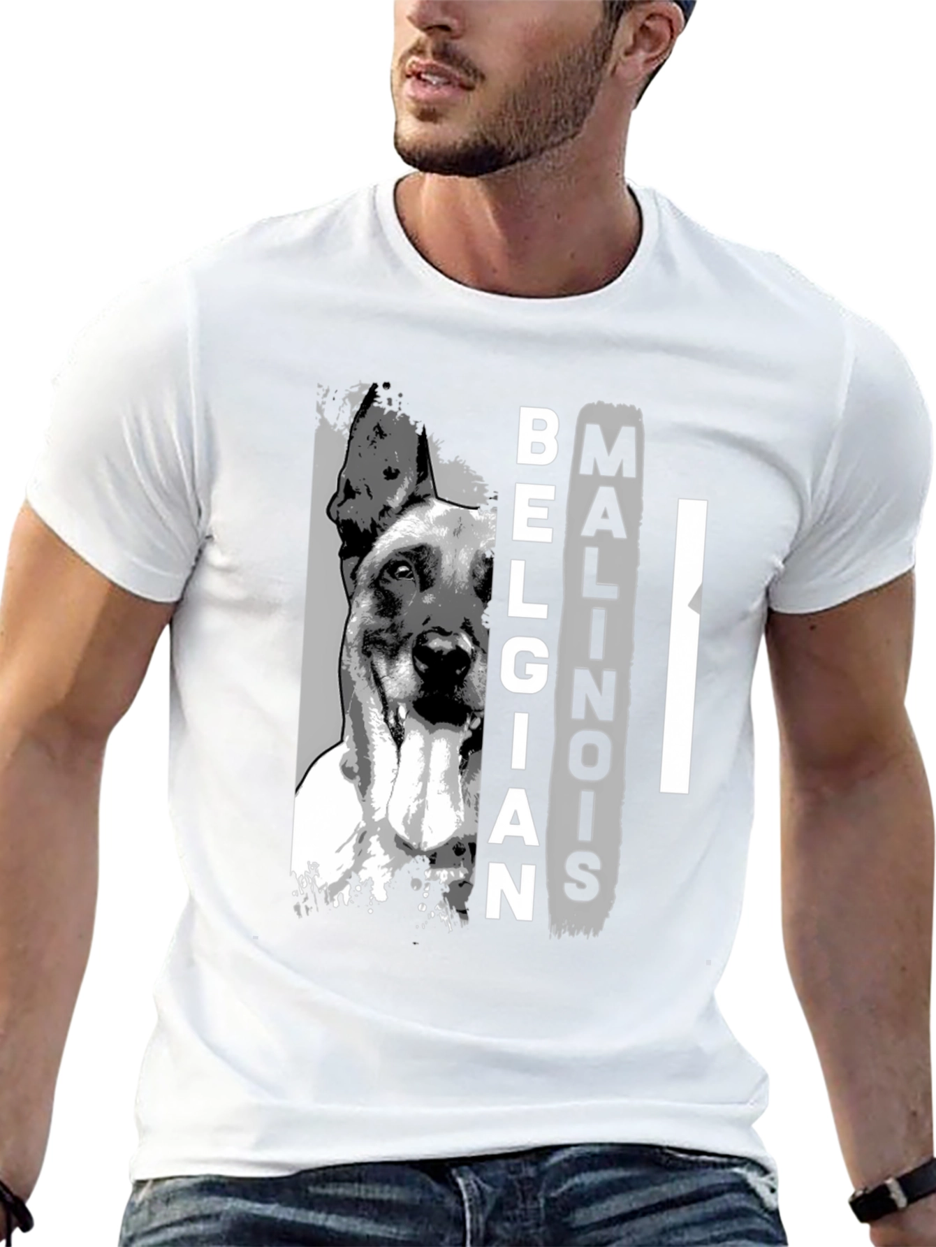 Belgian Malinois Dog Graphic T-Shirt